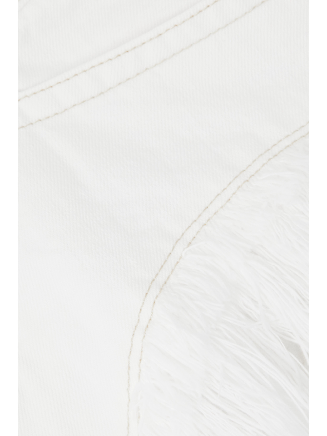 Isabel Marant Étoile Eneidao Frayed Denim Shorts In White