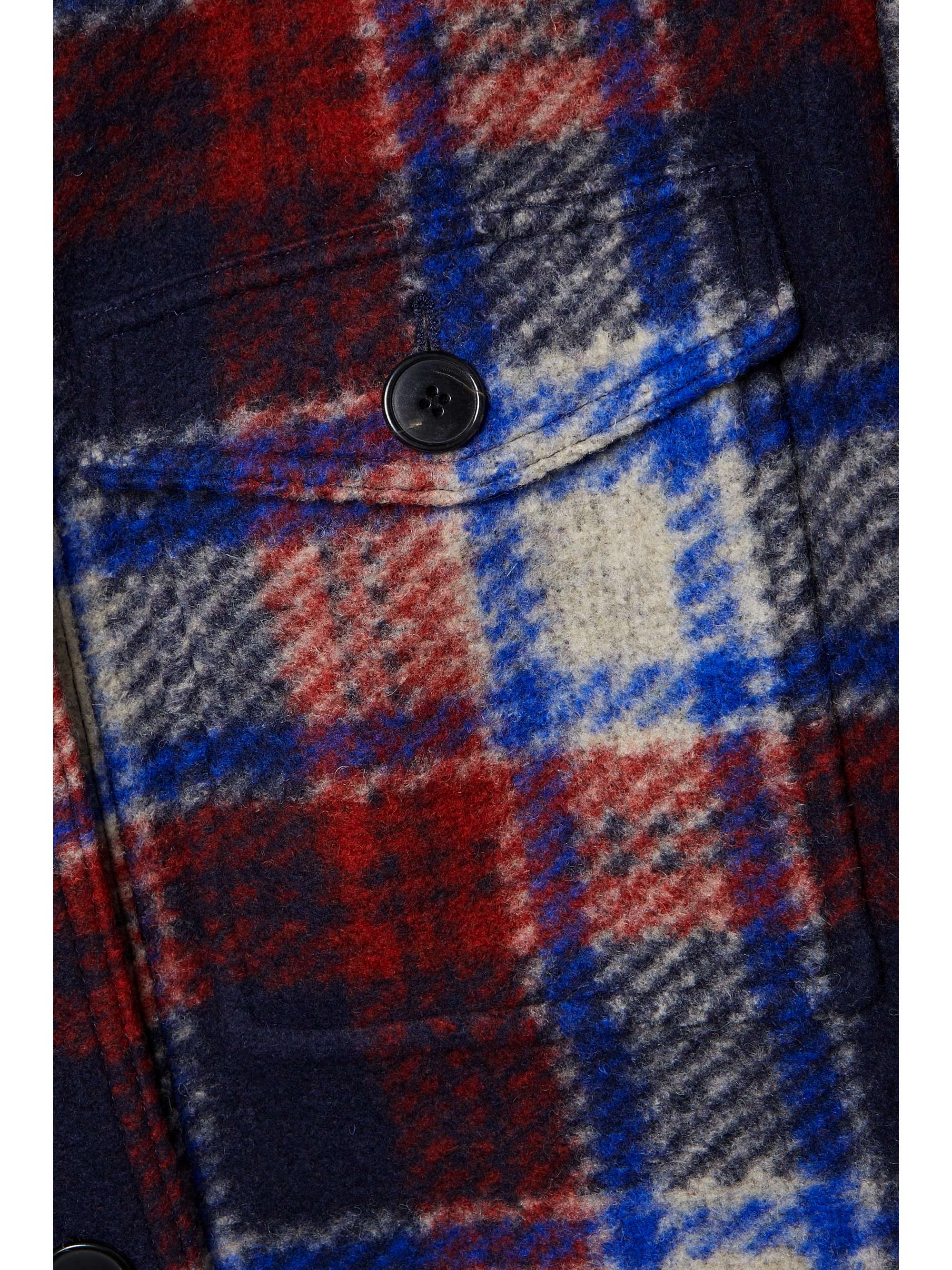 MARANT ÉTOILE Harveli oversized checked flannel coat