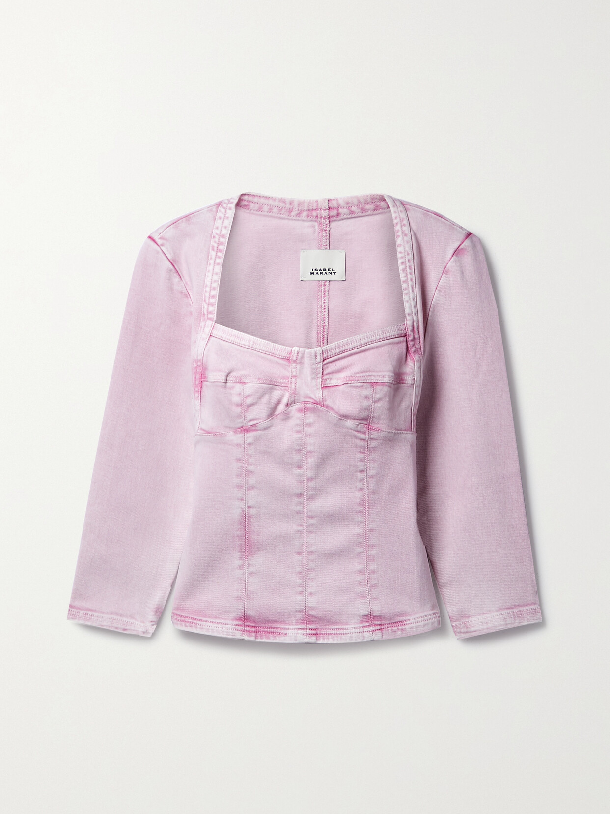 Isabel Marant - Vanio Denim Top - Pink