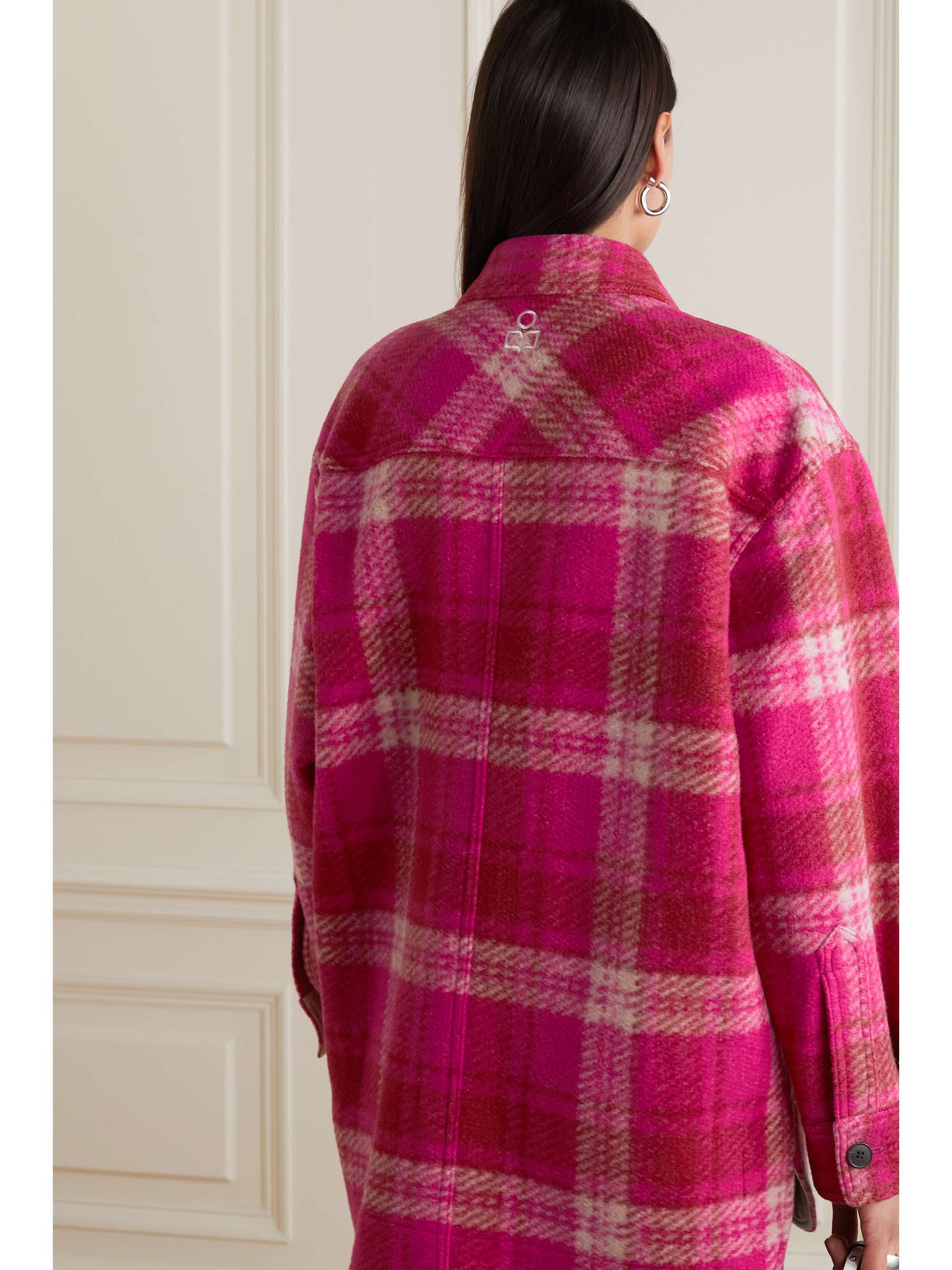 ISABEL MARANT ÉTOILE Harveli oversized checked flannel coat