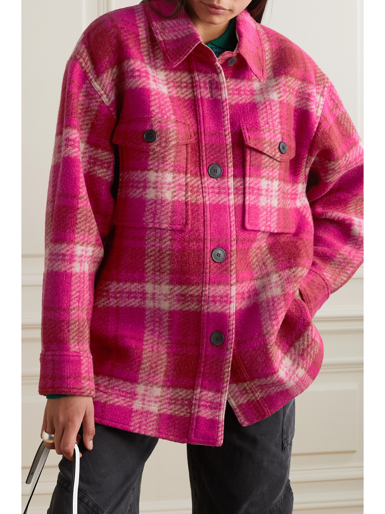 Marant Étoile - Harveli Oversized Checked Flannel Coat