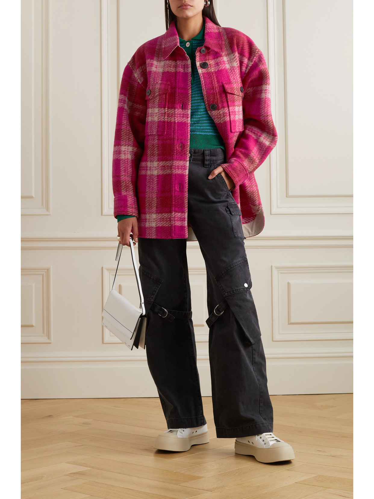Marant Étoile - Harveli Oversized Checked Flannel Coat