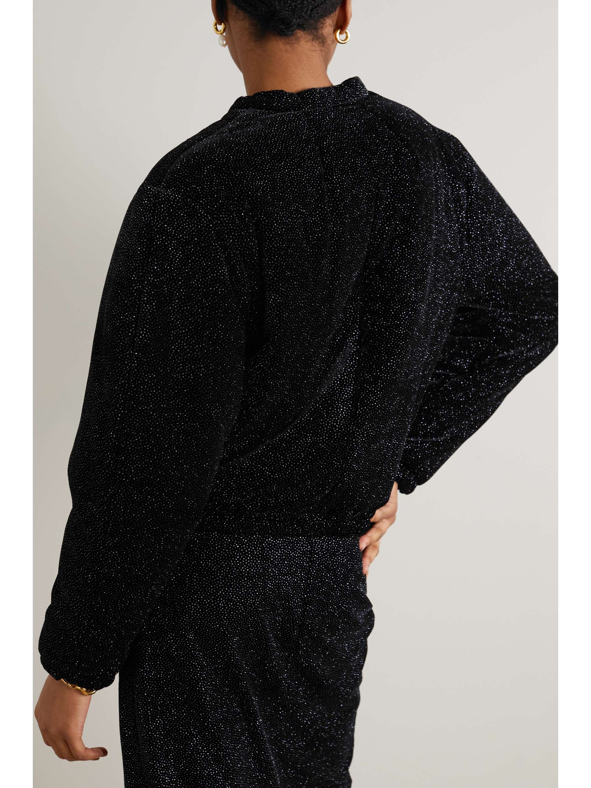 MARANT ÉTOILE Giacca in velluto con cristalli Atala