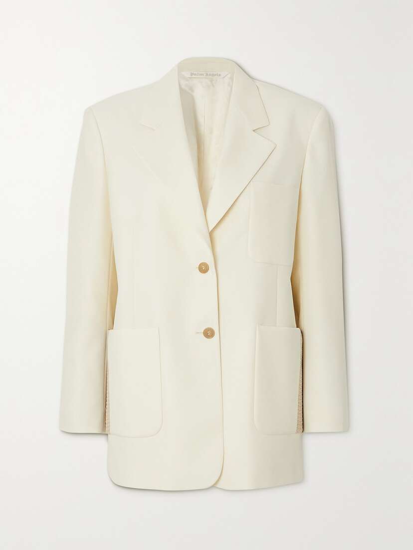 Palm Angels Cotton-blend Twill Blazer
