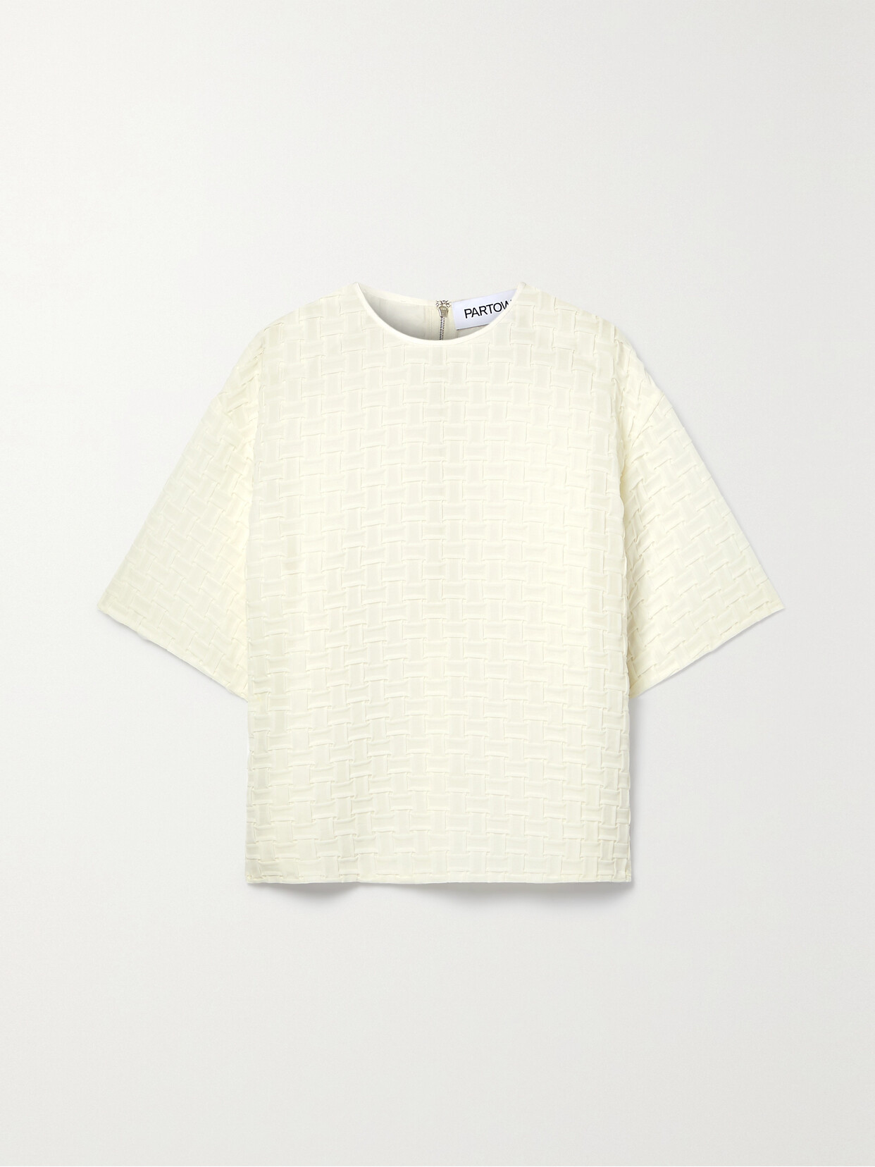 PARTOW Seraphine Tulle-cloqué Top - White