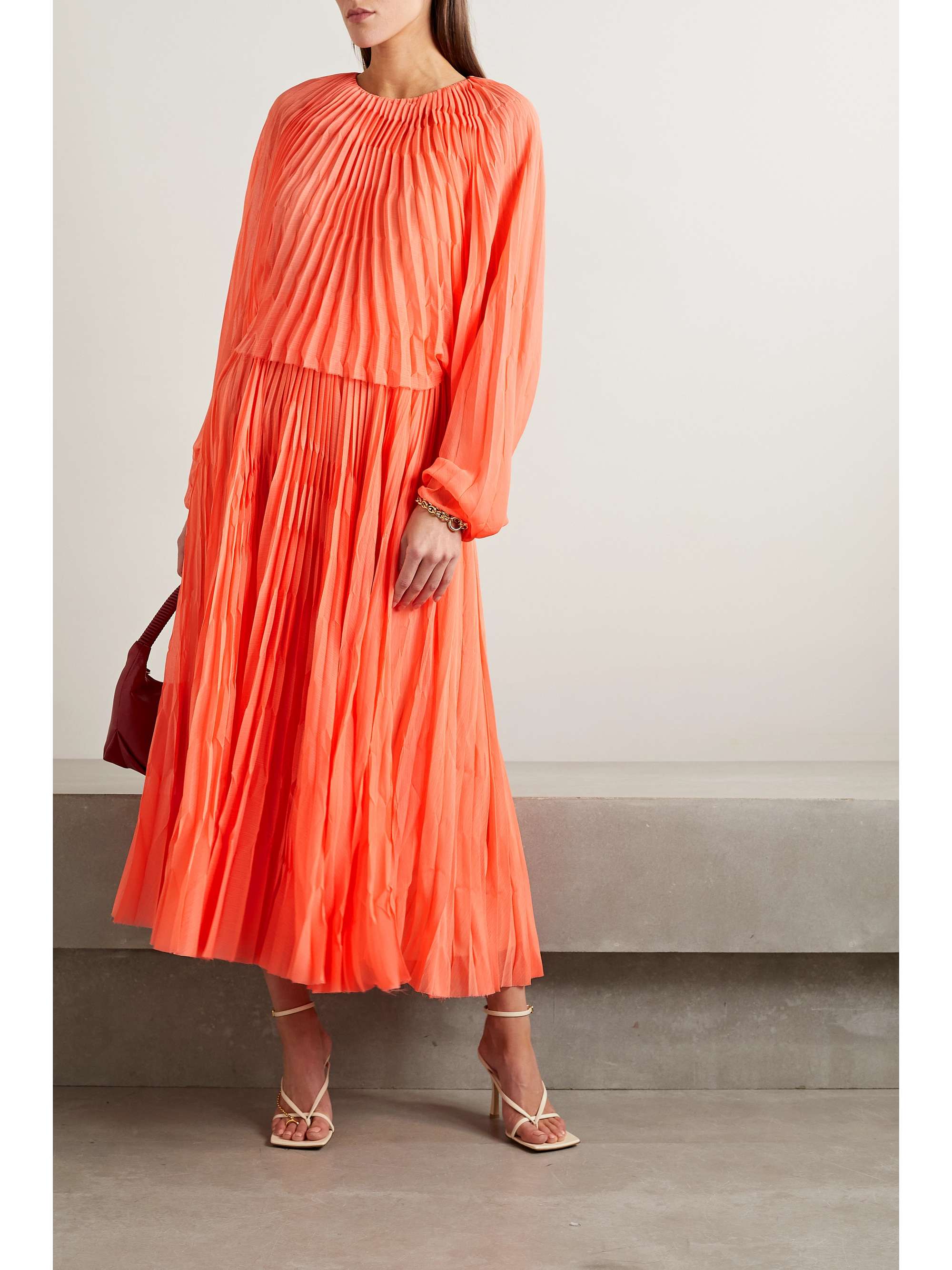 Layered deals pleated dress