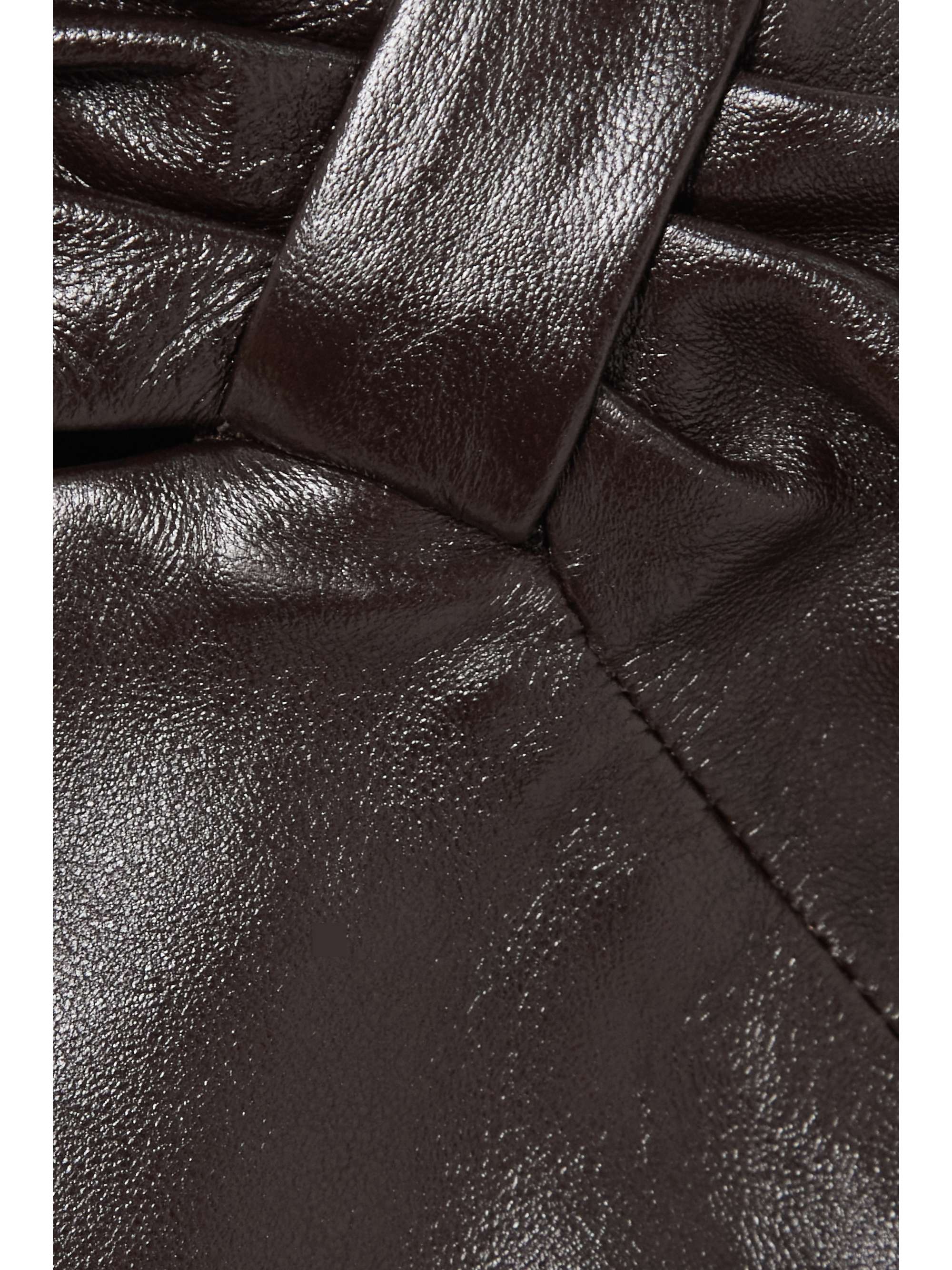 ZEYNEP ARCAY One-shoulder cutout leather mini dress