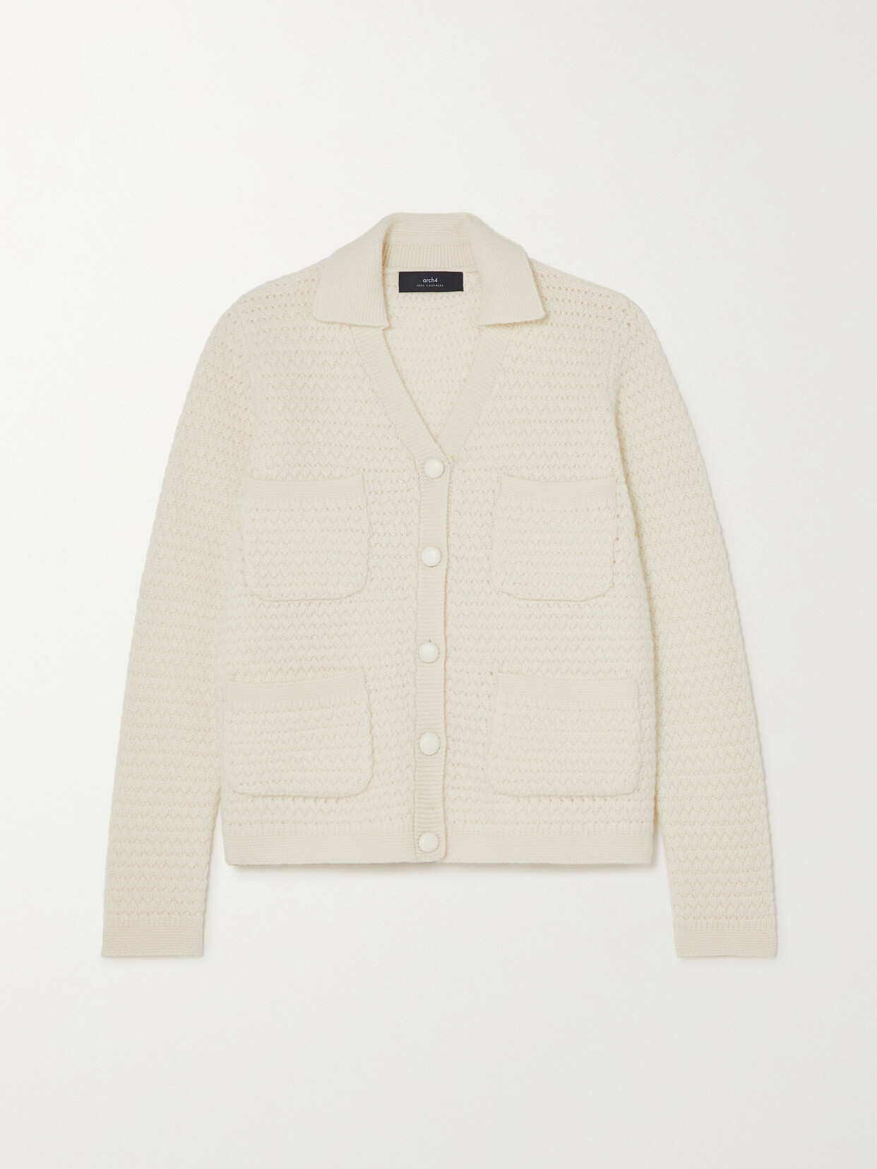 Arch4 - Sally Organic Cashmere Cardigan - Ivory