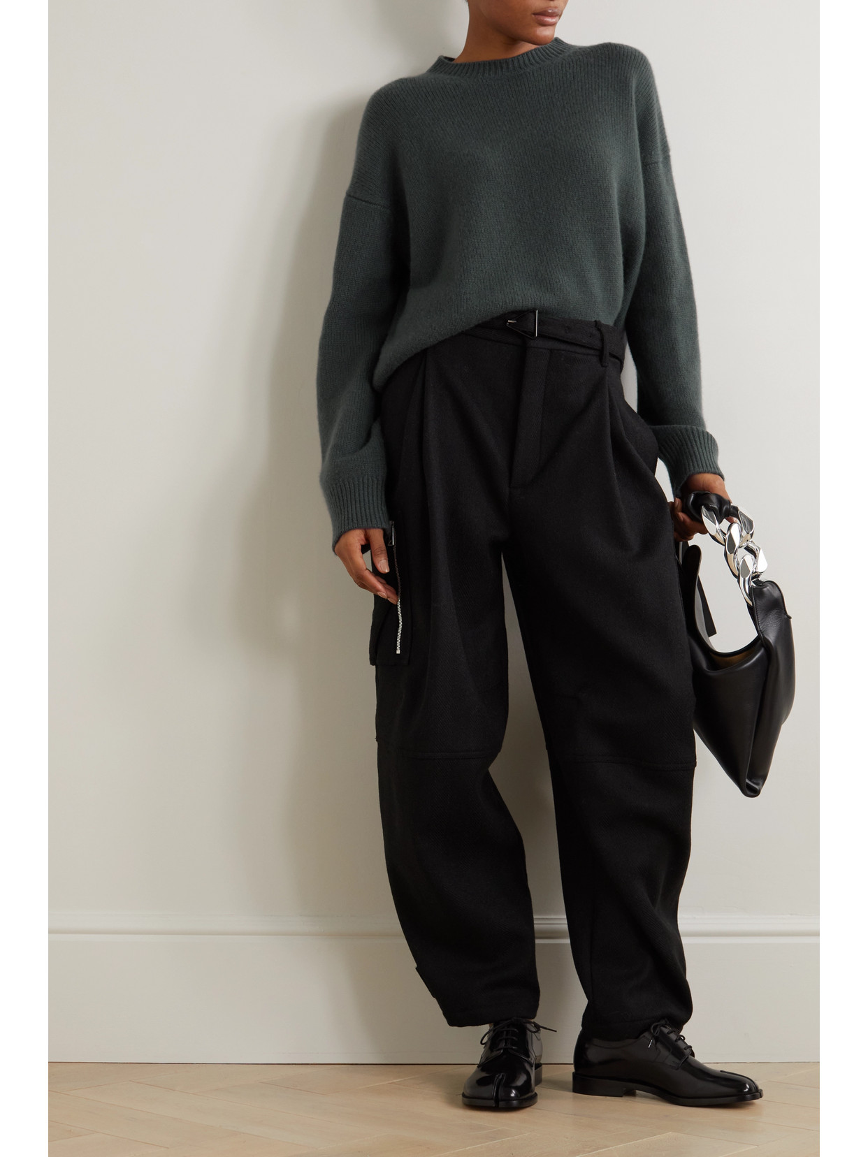 Arch4 + Net Sustain The Ivy Cashmere Sweater In Gray