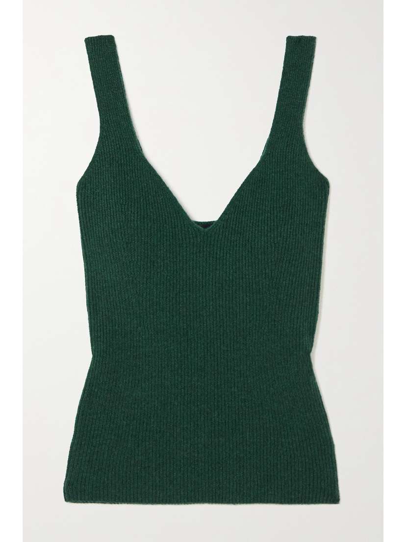 Arch4 Seattle Open-back Ribbed Organic Cashmere Tank