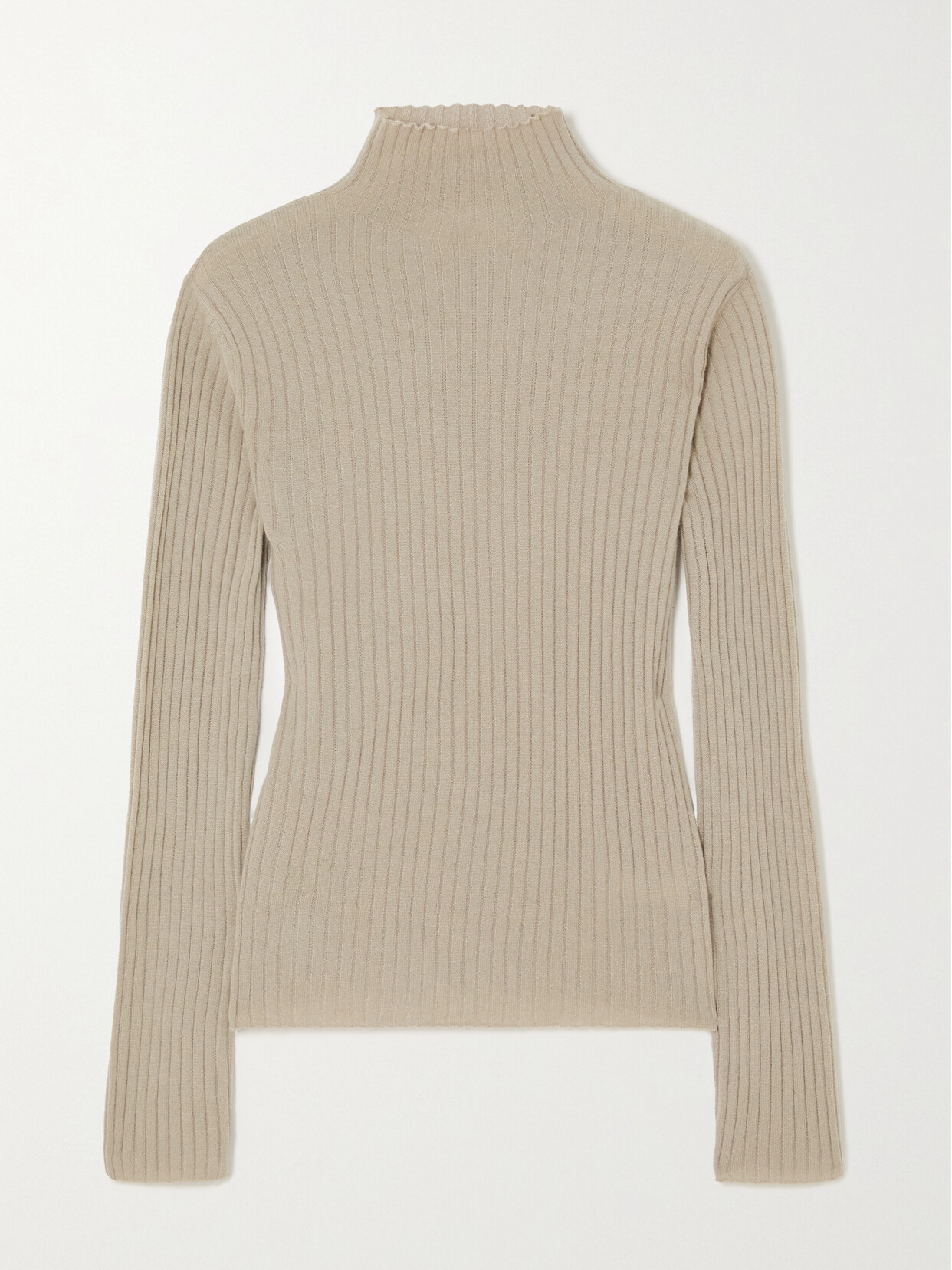 ARCH4 ARIANA RIBBED ORGANIC CASHMERE TURTLENECK SWEATER