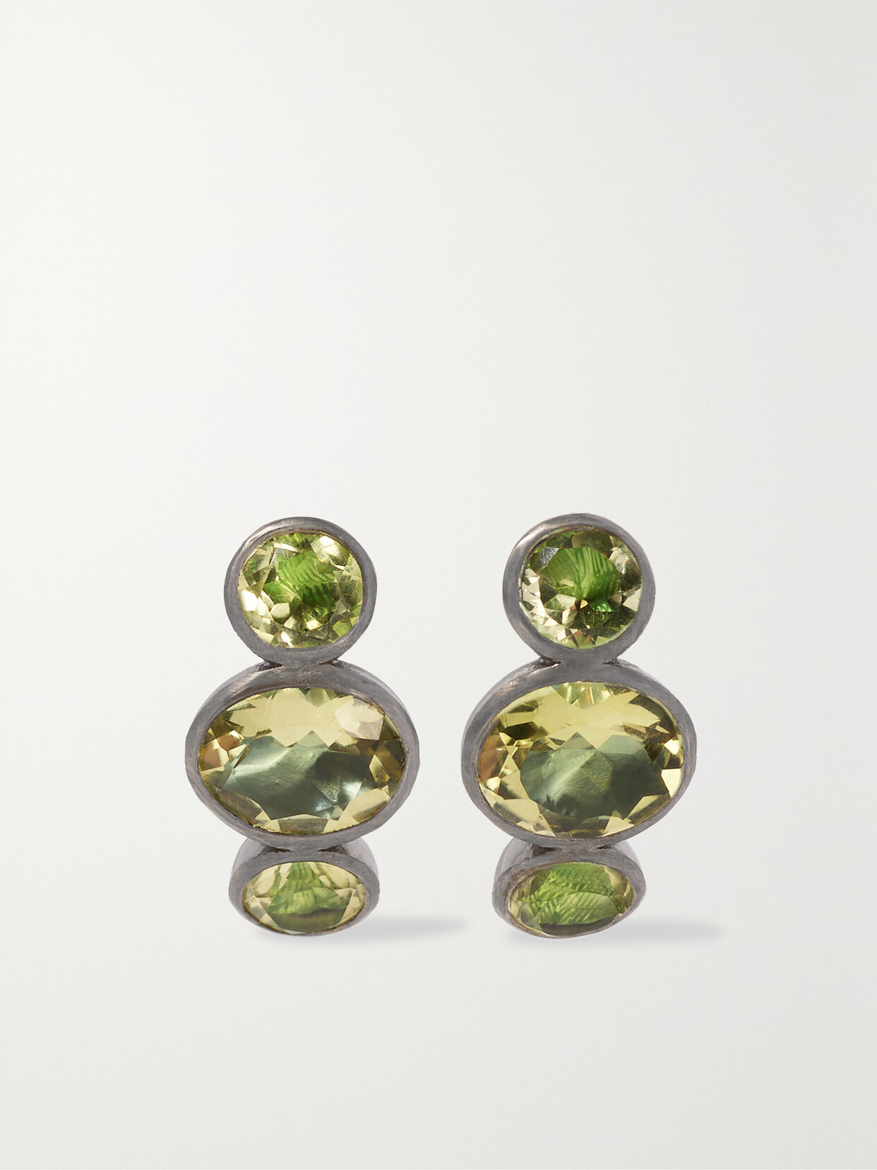 Larkspur & Hawk Luzia Rhodium-dipped Quartz Earrings