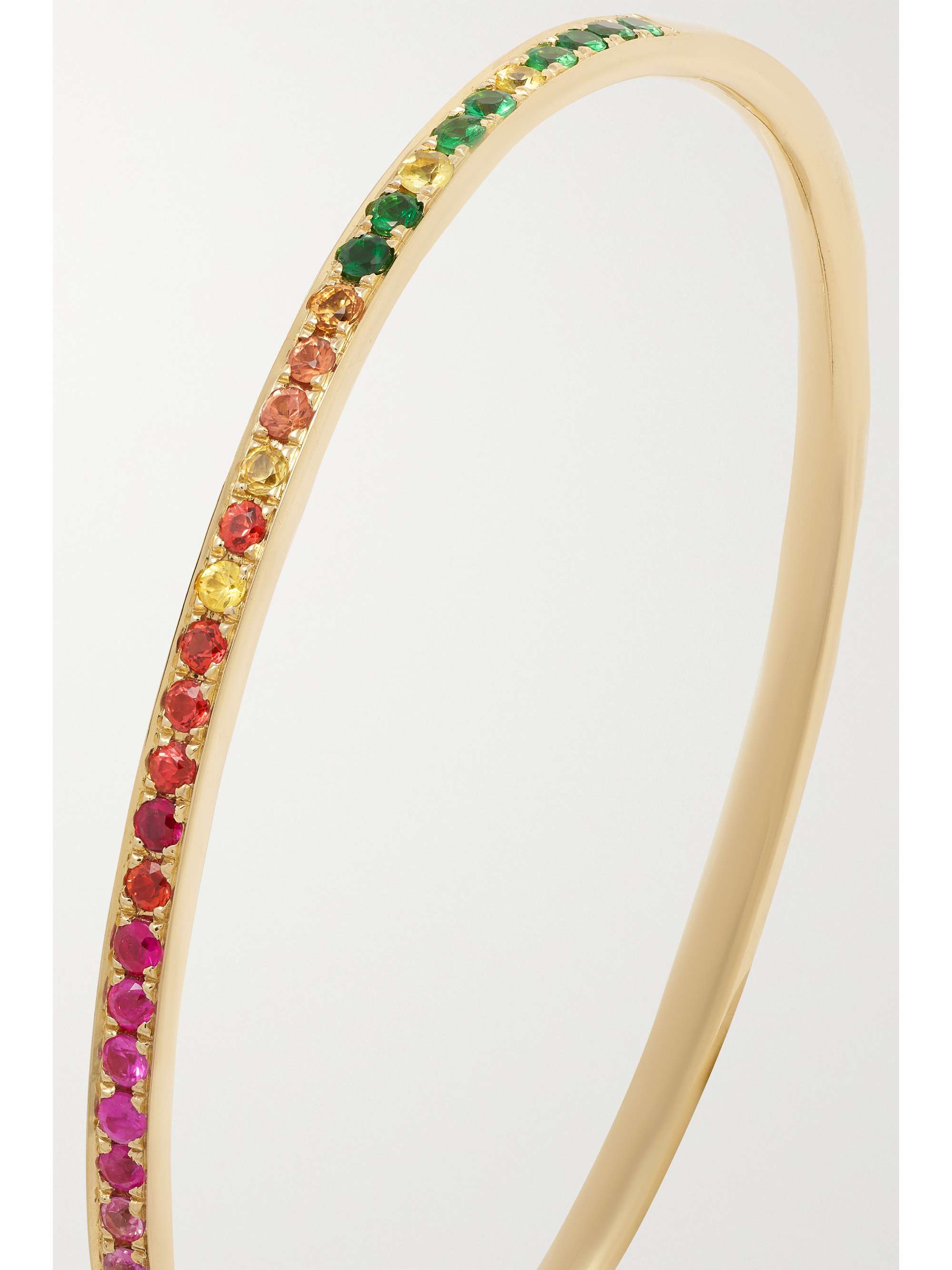 ROBINSON PELHAM Uno 18-karat gold multi-stone bangle