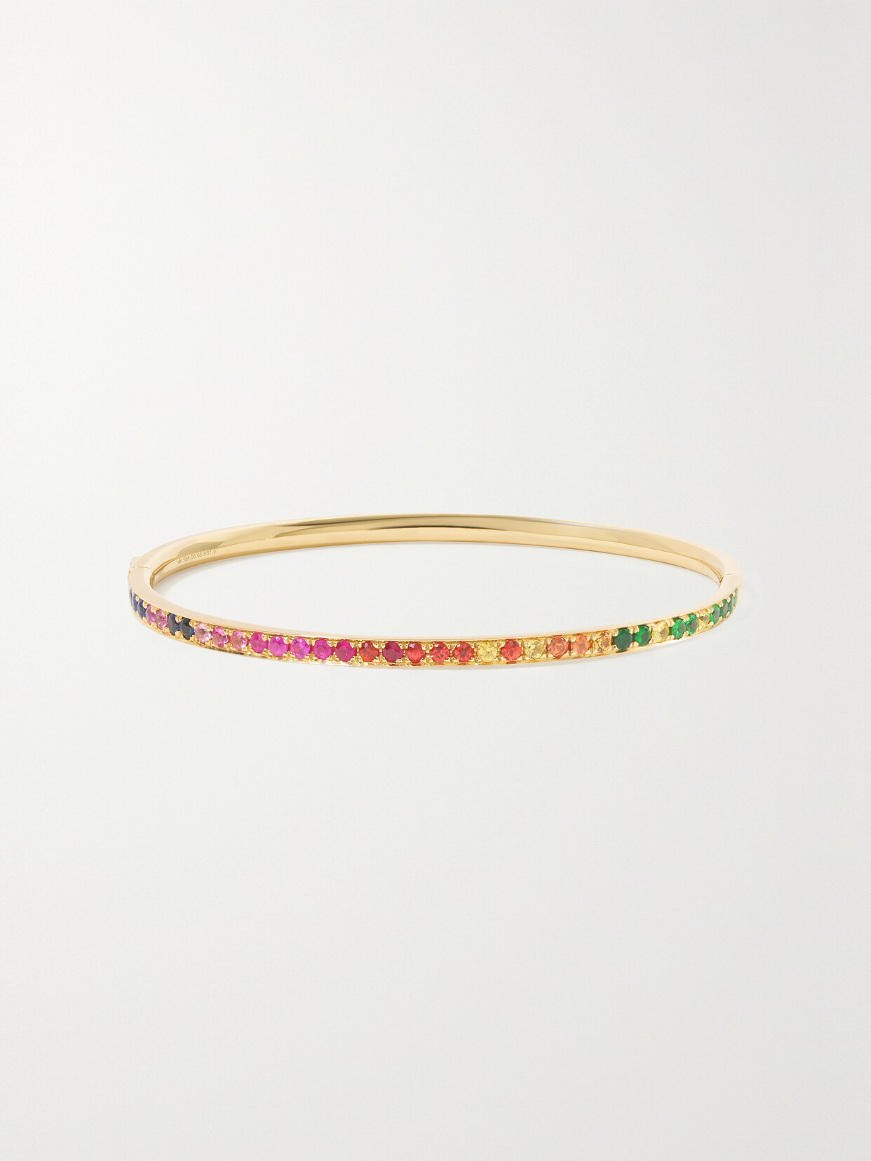 Robinson Pelham - Uno 18-karat Gold Multi-stone Bangle - one size