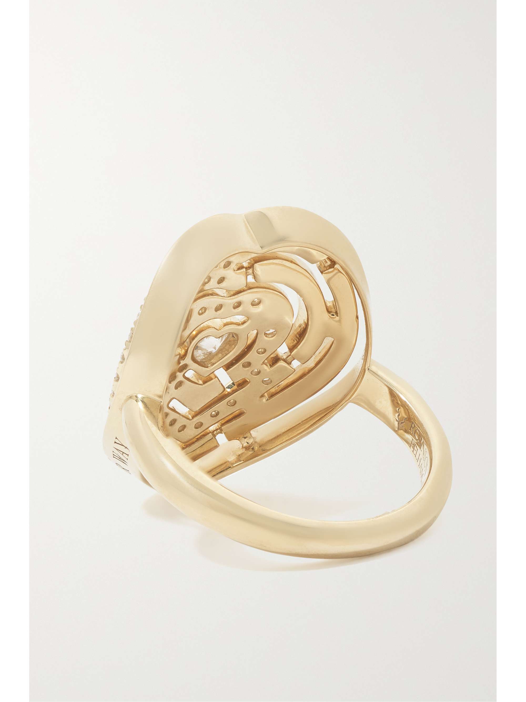 ROBINSON PELHAM Labyrinth Heart 18-karat gold diamond ring