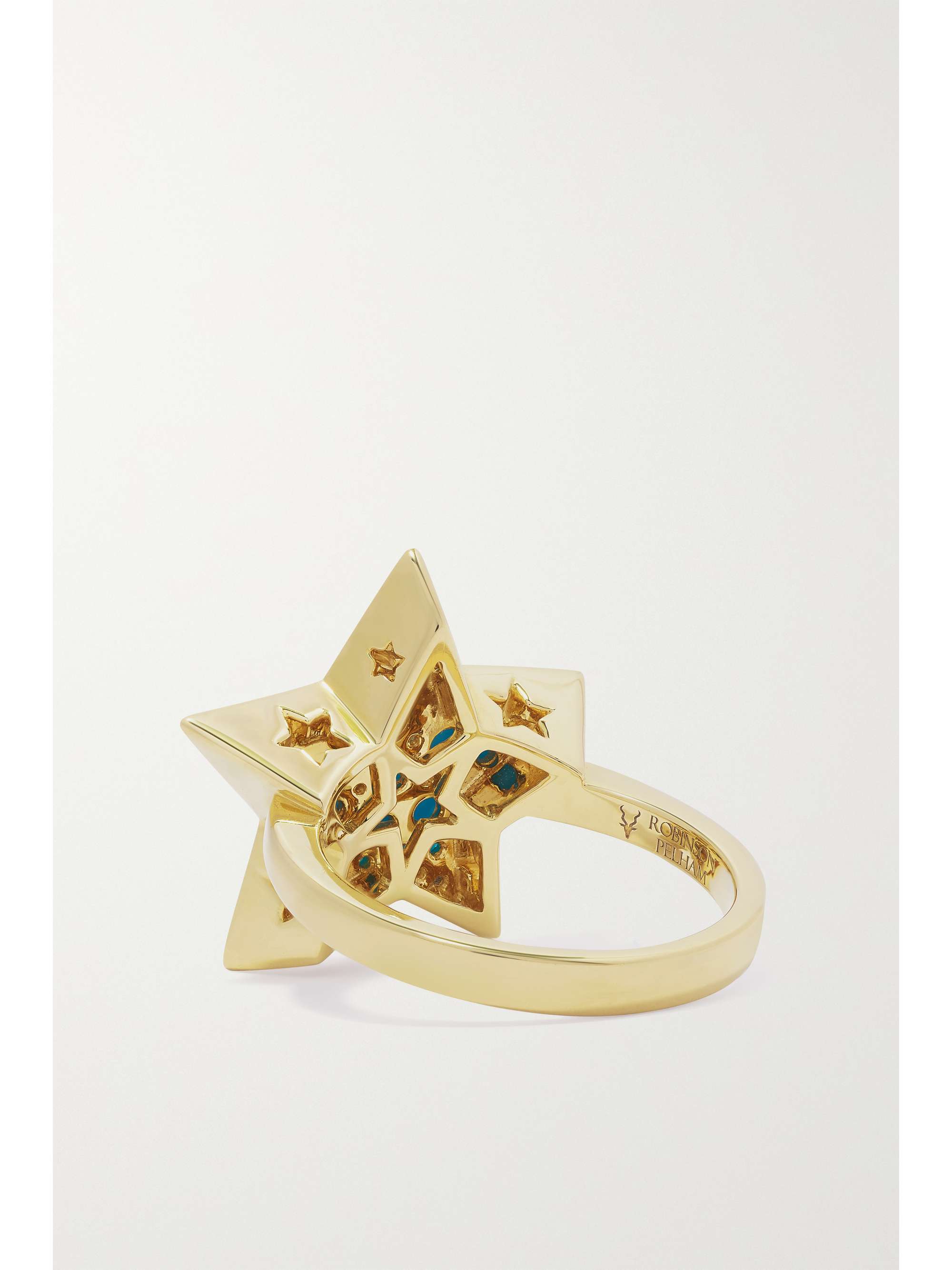 ROBINSON PELHAM Vega 18-karat gold, turquoise and diamond ring