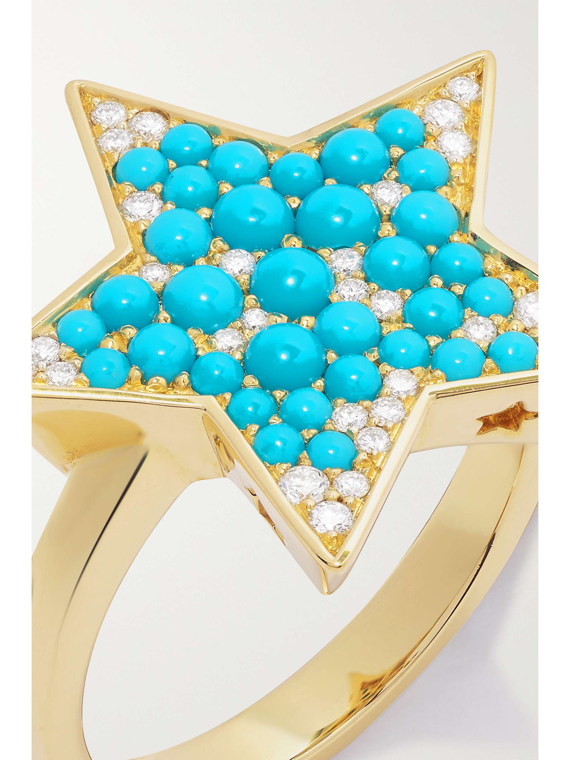 ROBINSON PELHAM Vega 18-karat gold, turquoise and diamond ring