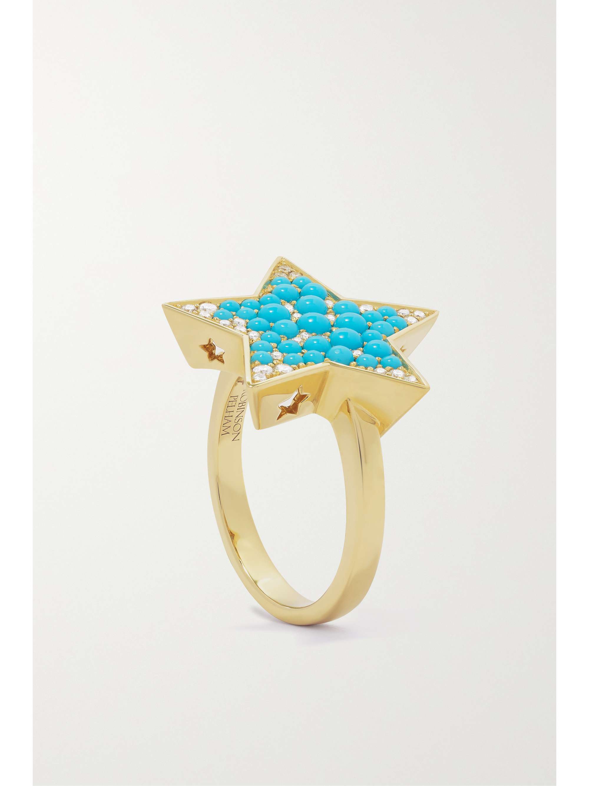 ROBINSON PELHAM Vega 18-karat gold, turquoise and diamond ring