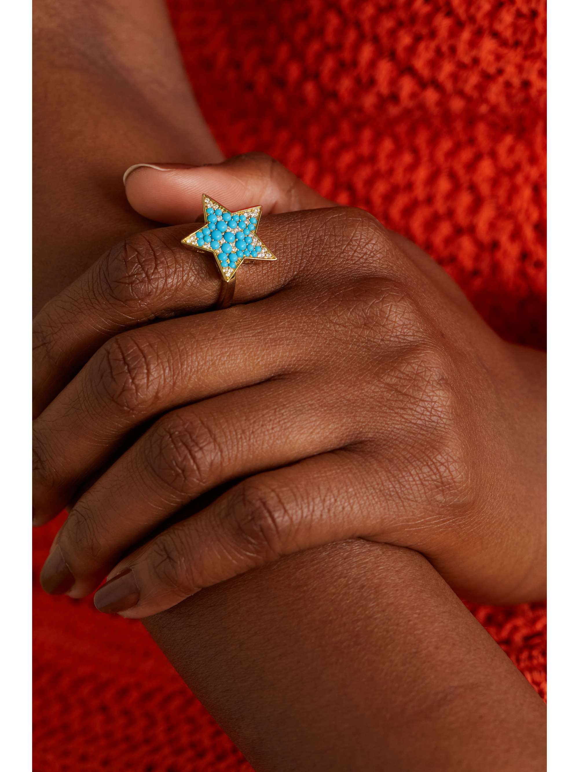ROBINSON PELHAM Vega 18-karat gold, turquoise and diamond ring
