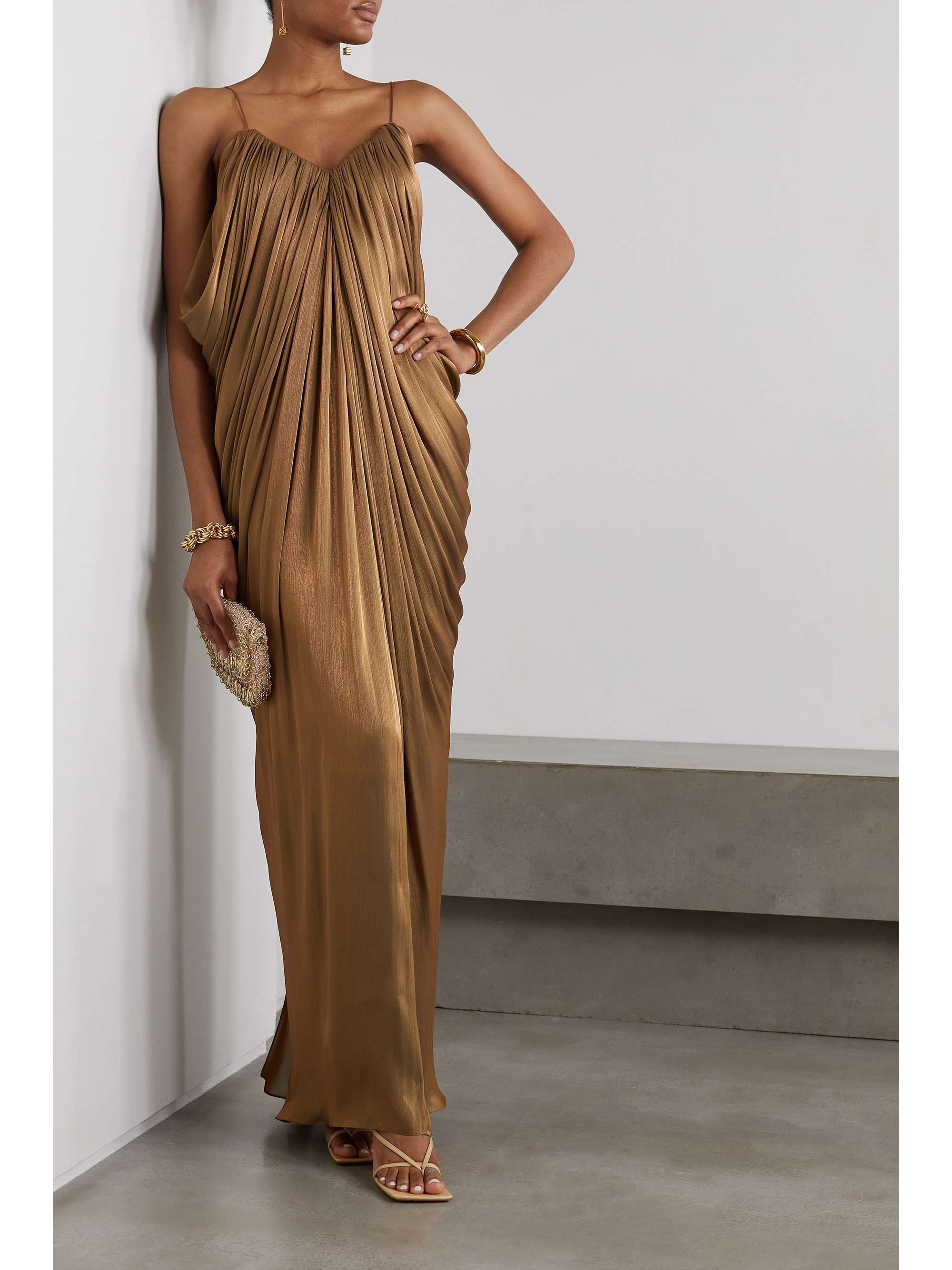 Lame maxi dress deals