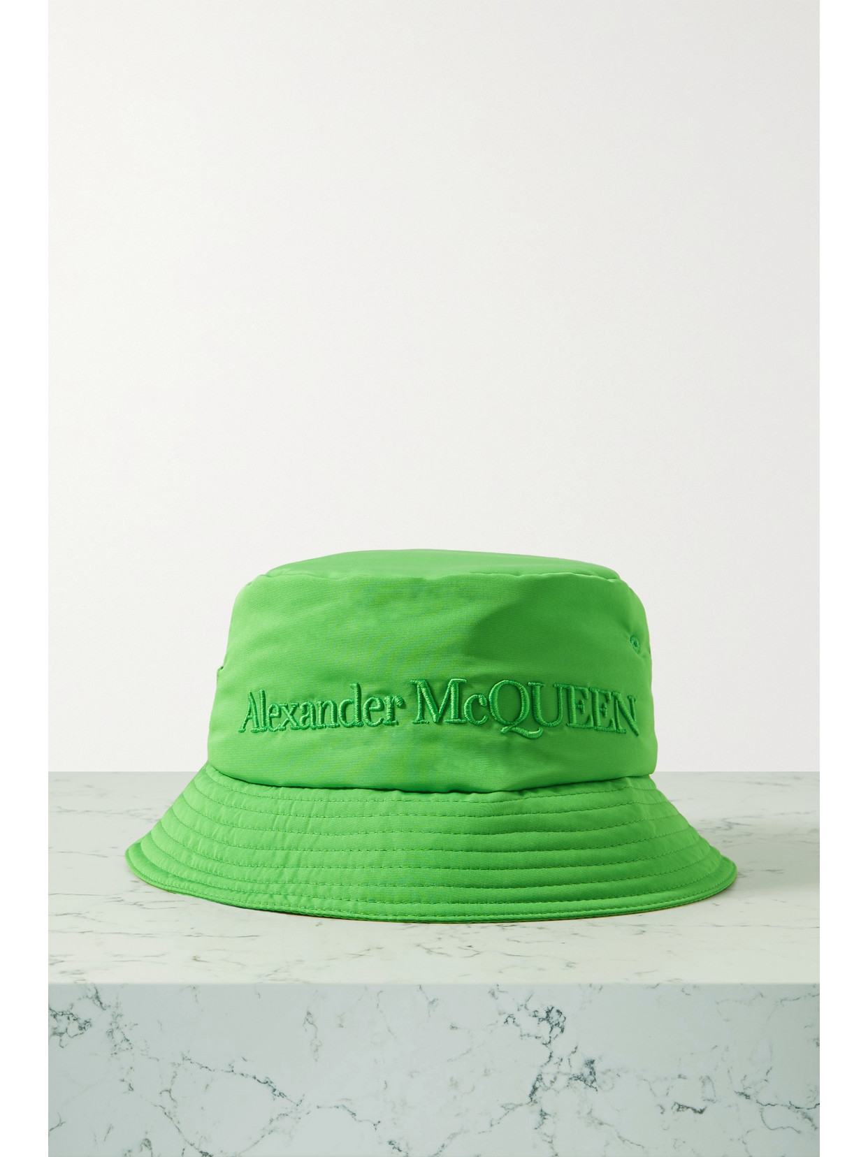 Alexander Mcqueen Logo-embroidered Cotton-blend Faille 