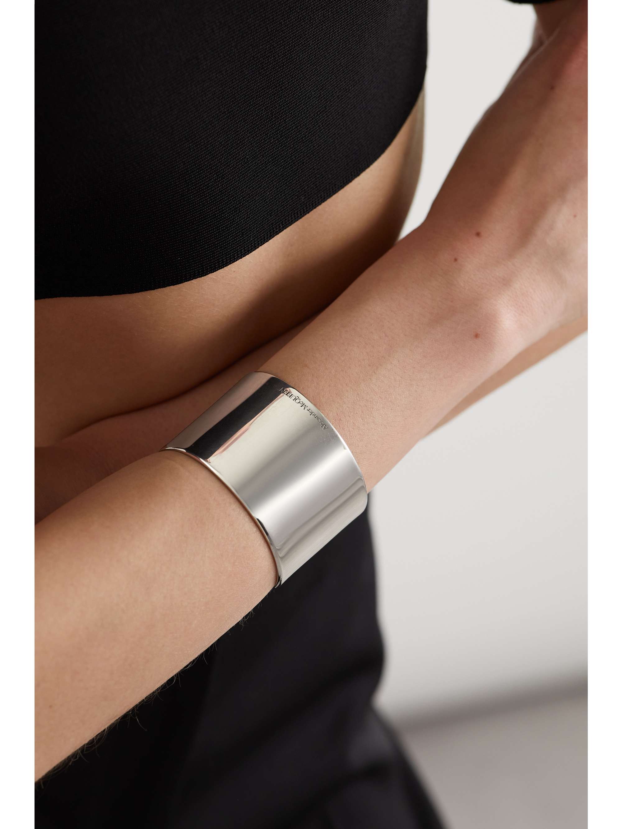 ALEXANDER MCQUEEN Silver-tone cuff