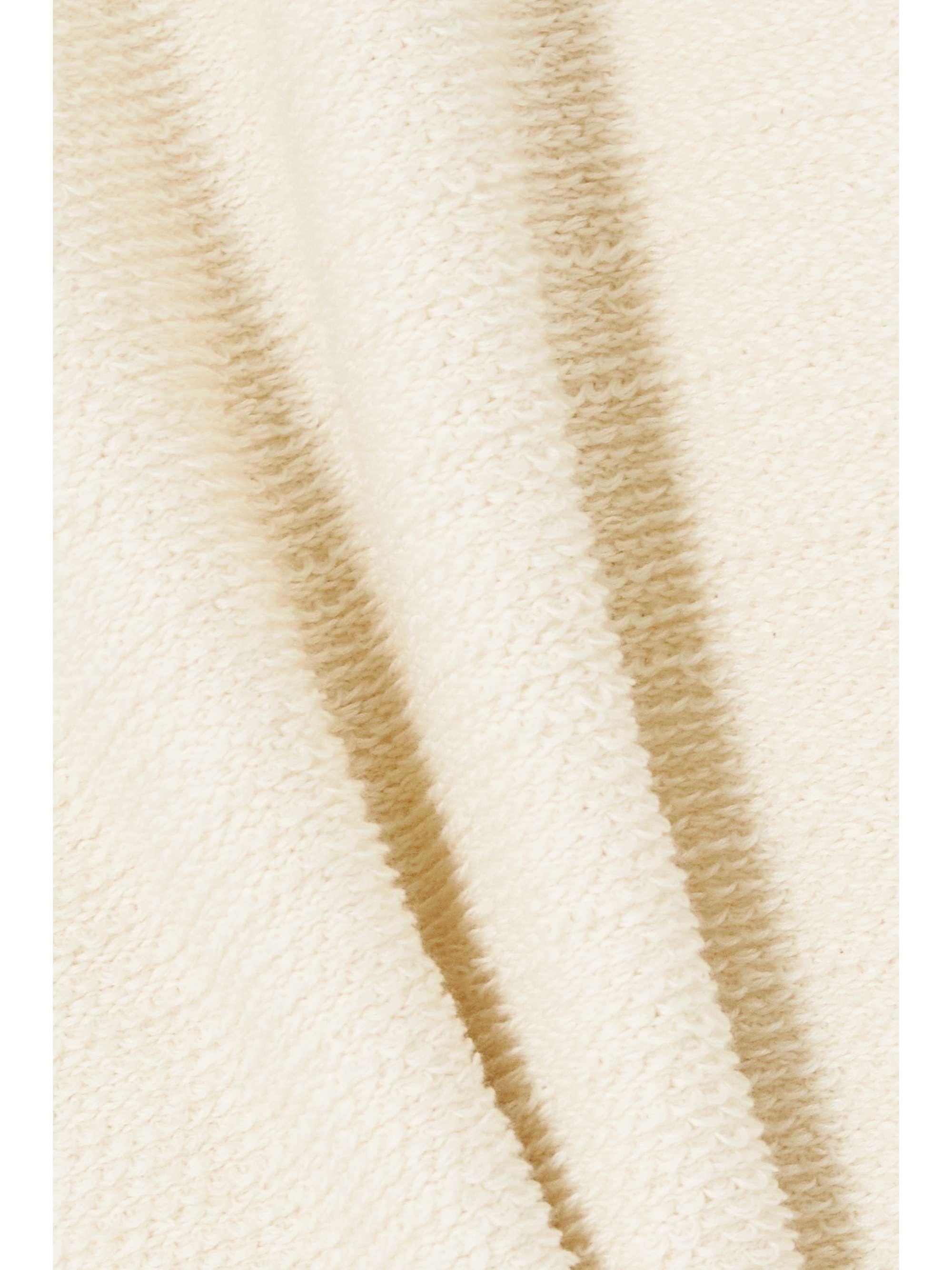 MAISON CLÉO Josee cotton and cashmere-blend midi skirt