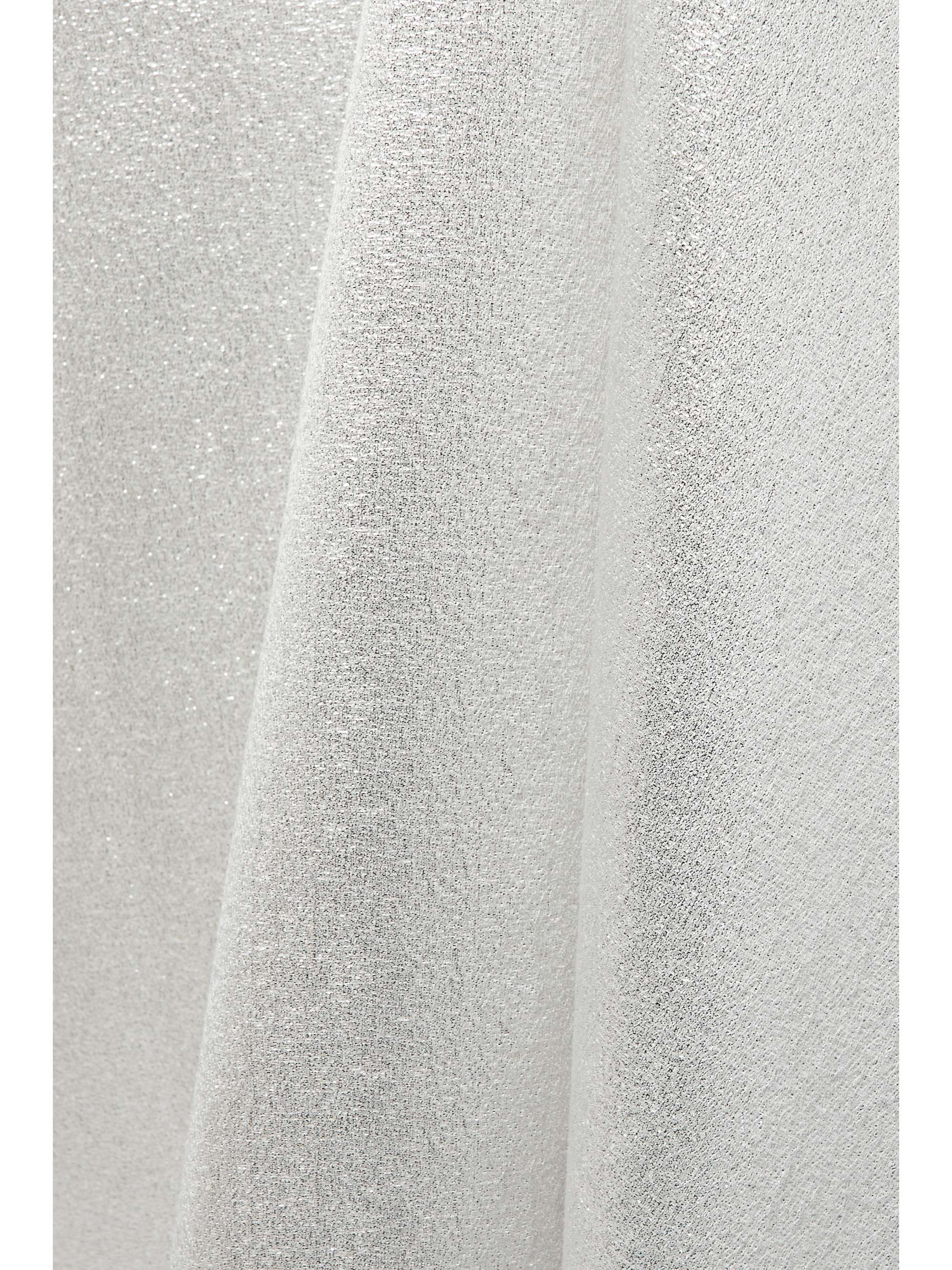 REEM ACRA One-shoulder cotton-blend lamé gown