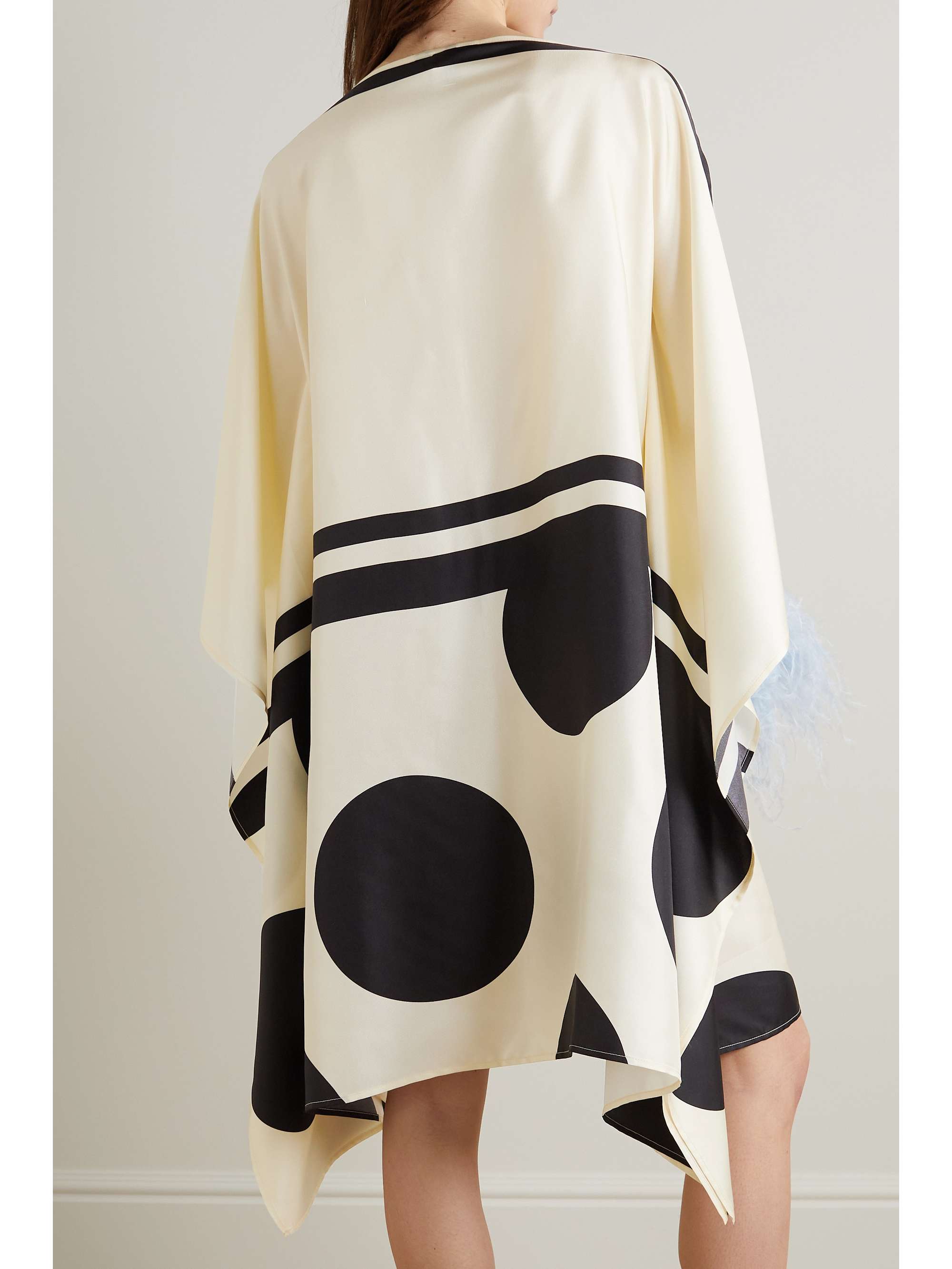 LOUISA PARRIS The Short Scarf silk-twill kaftan