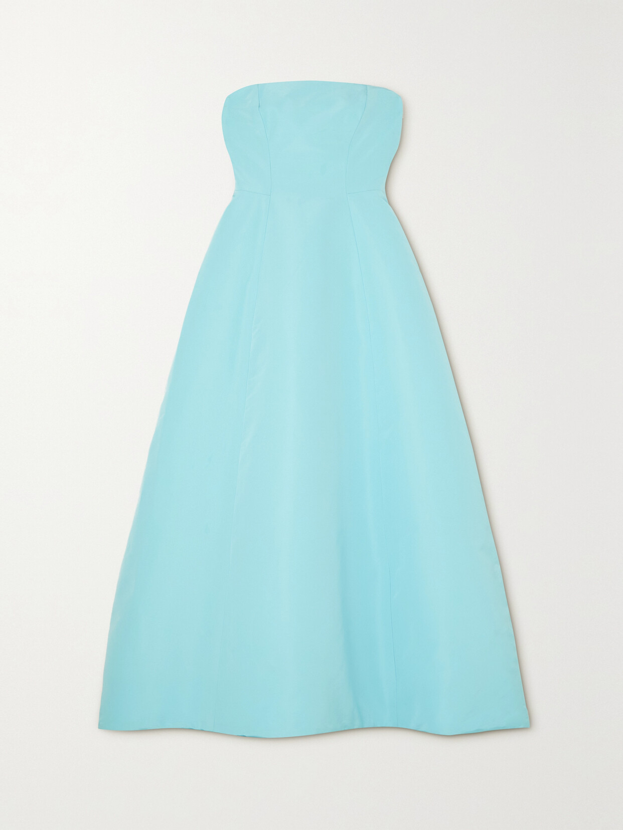 Monique Lhuillier - Strapless Faille Gown - Blue