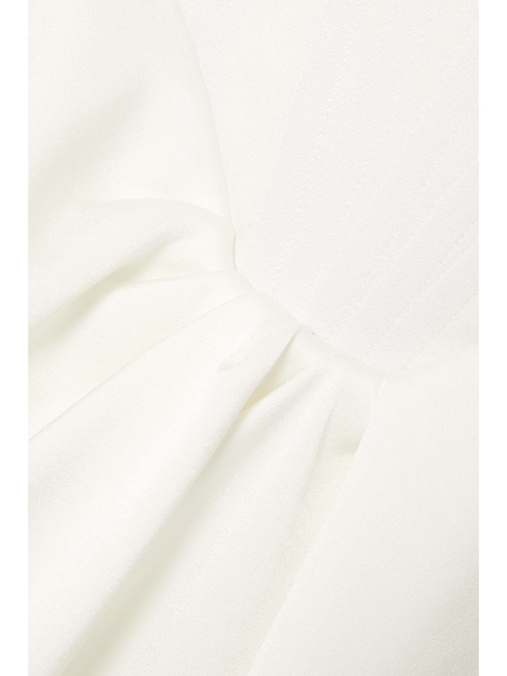 ALEX PERRY Audra strapless draped satin-crepe mini dress