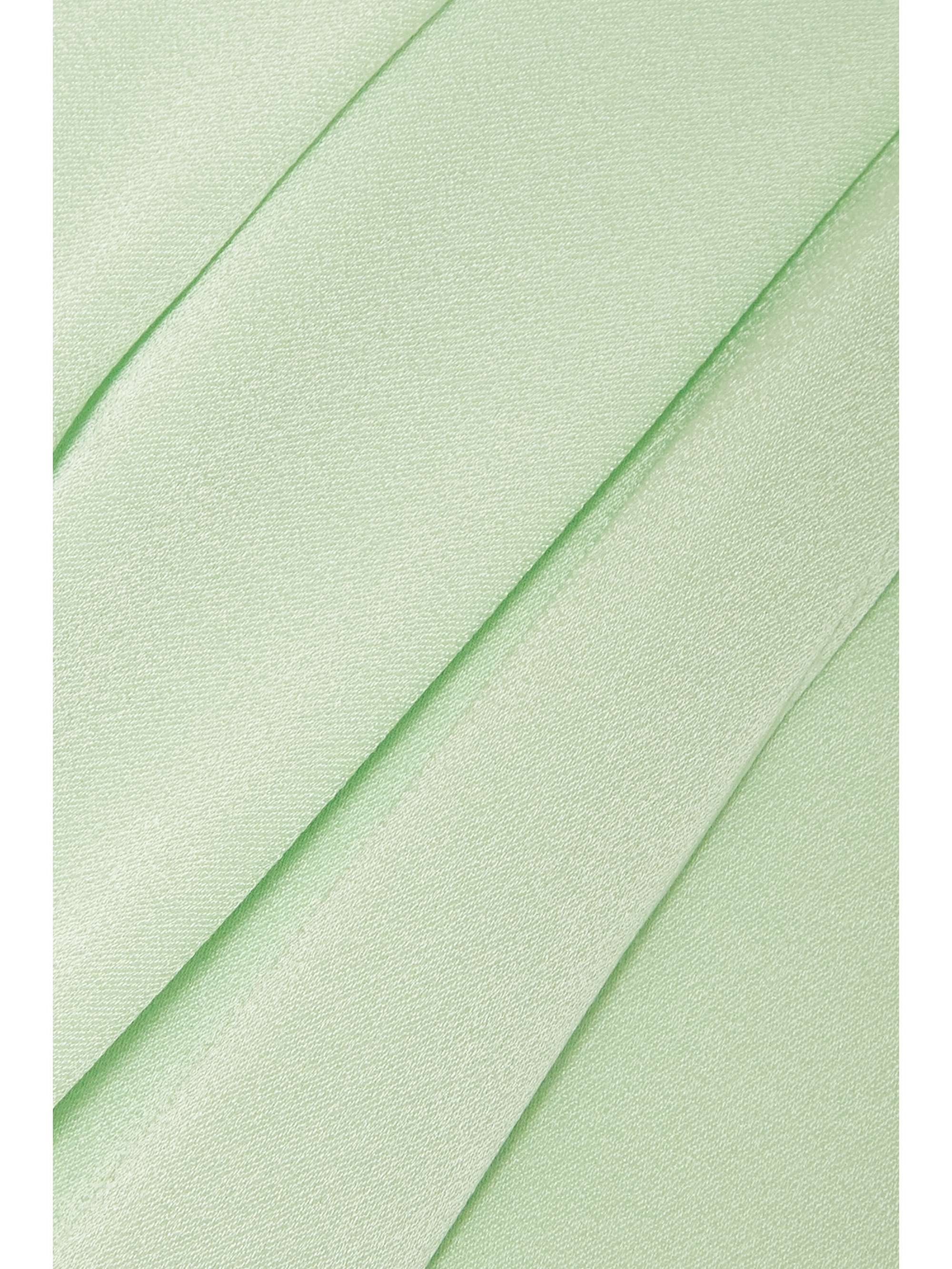 ALEX PERRY Beckett cape-effect satin-crepe midi dress