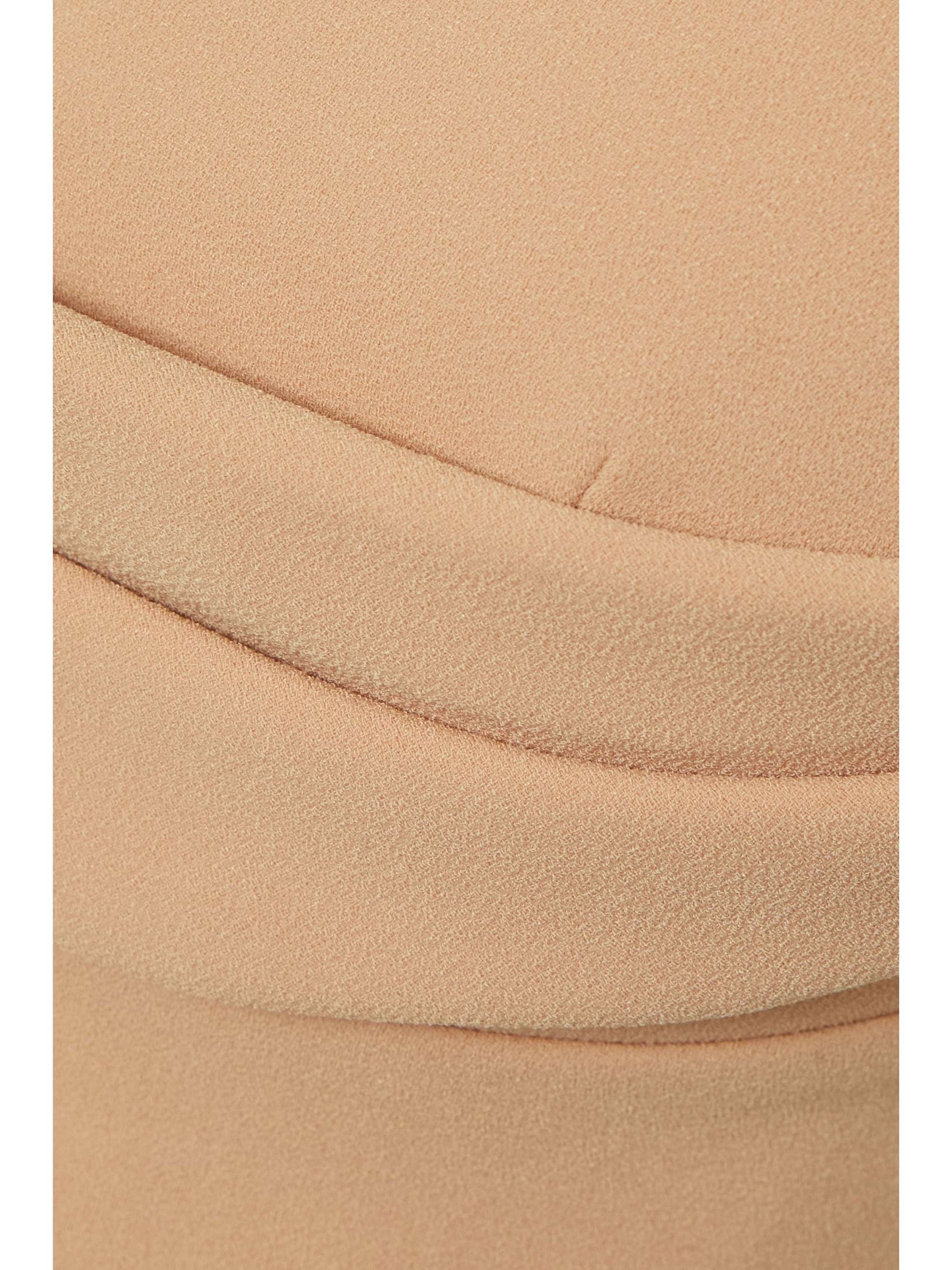 ALEX PERRY Darcy strapless draped stretch-crepe midi dress