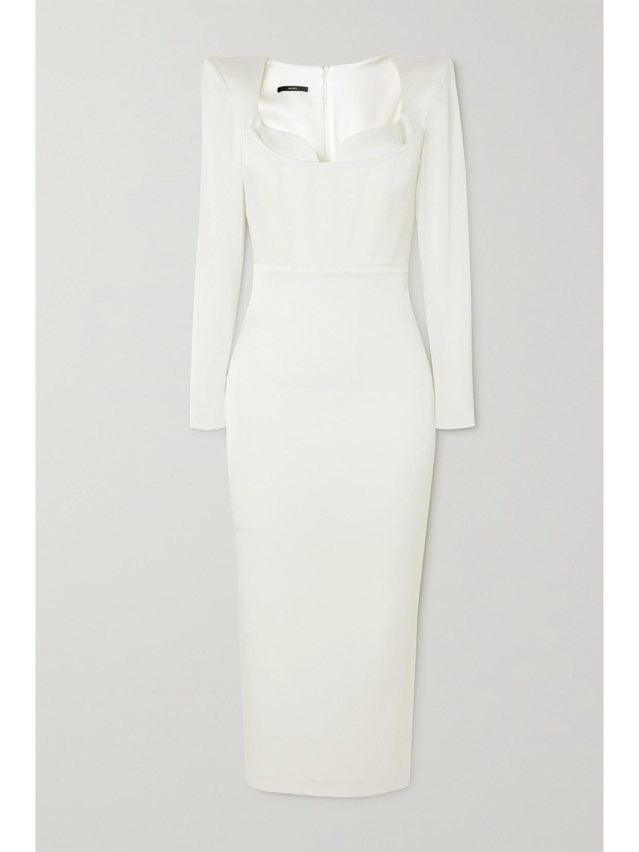 Alex Perry - Blythe Satin-crepe Midi Dress - White