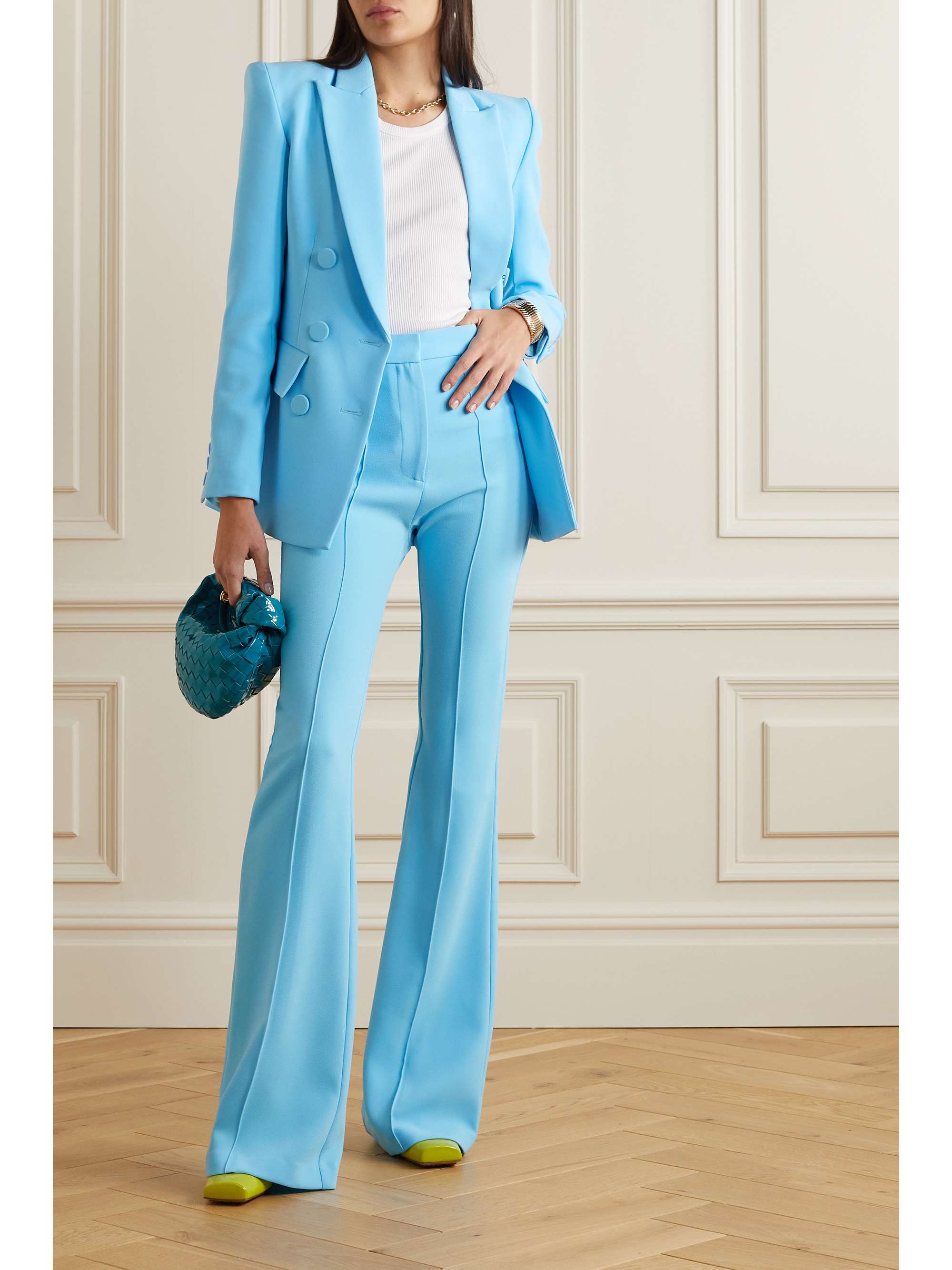 ALEX PERRY Aldrich crepe flared pants