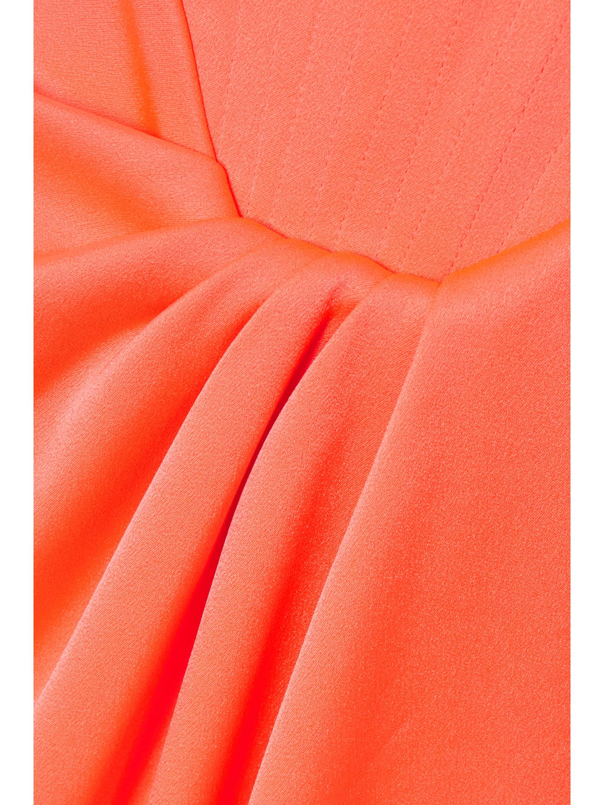ALEX PERRY Harland strapless asymmetric draped satin-crepe gown