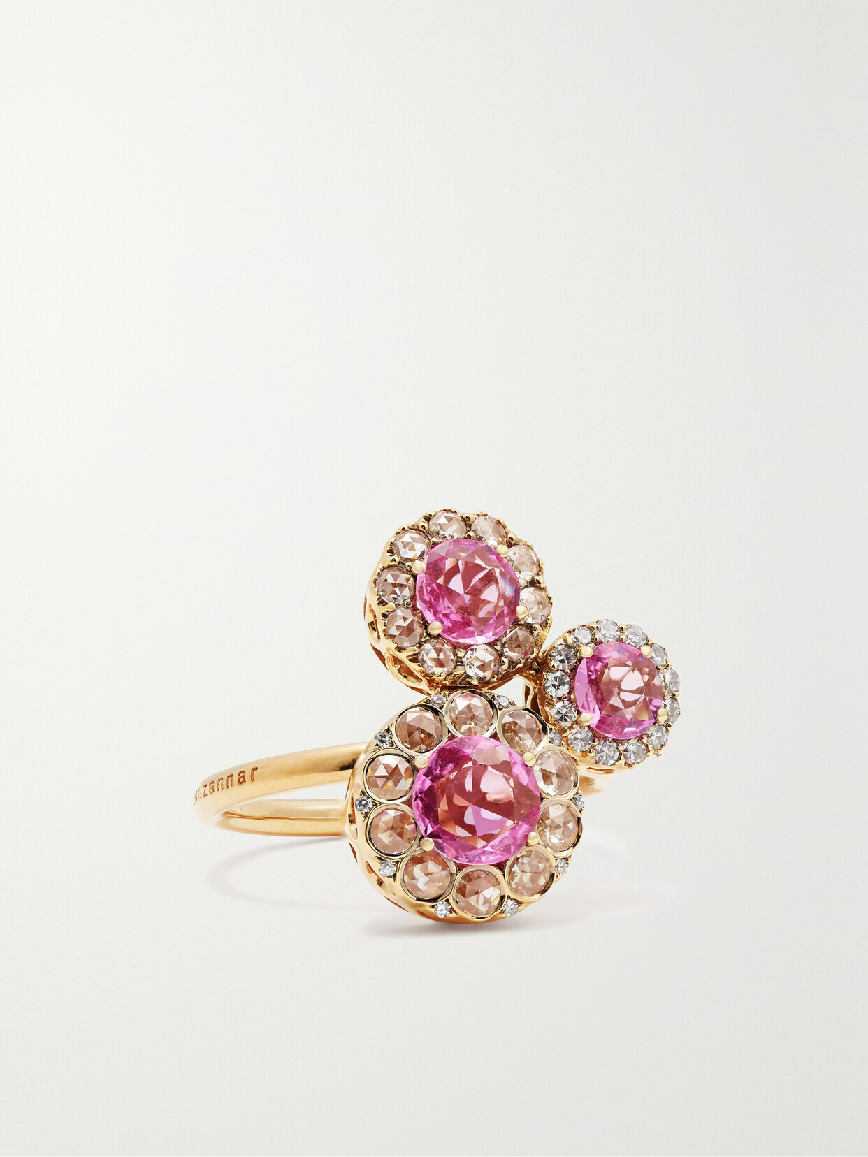 Selim Mouzannar - Beirut Rosace 18-karat Rose Gold Multi-stone Ring - Pink