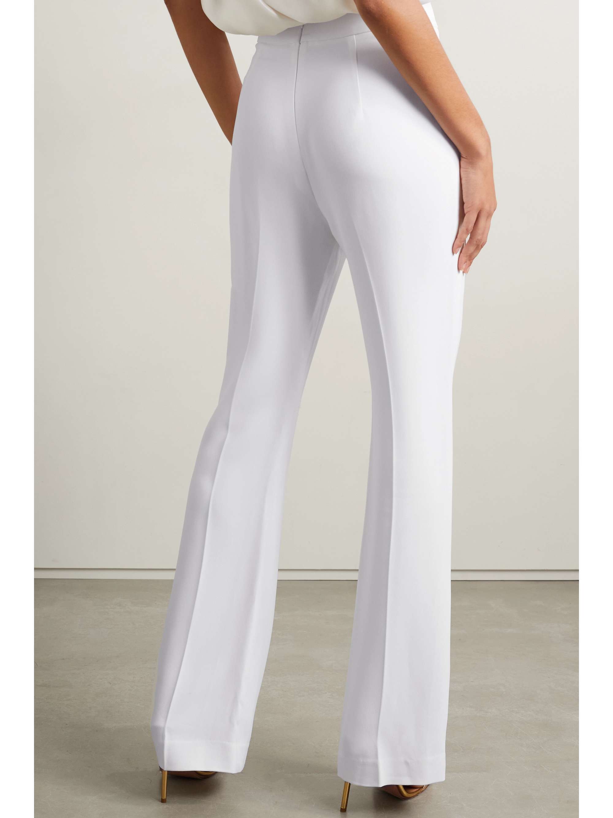 ET OCHS Stretch-cady flared pants