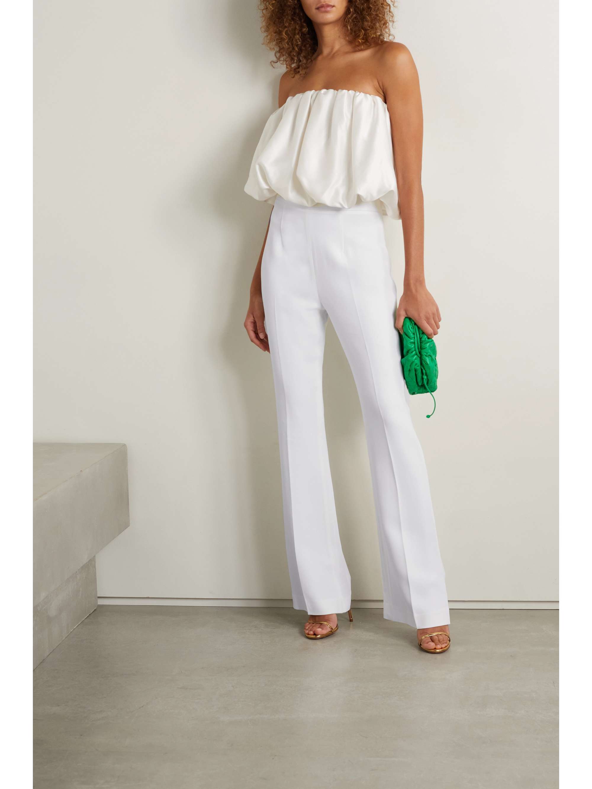 ET OCHS Stretch-cady flared pants