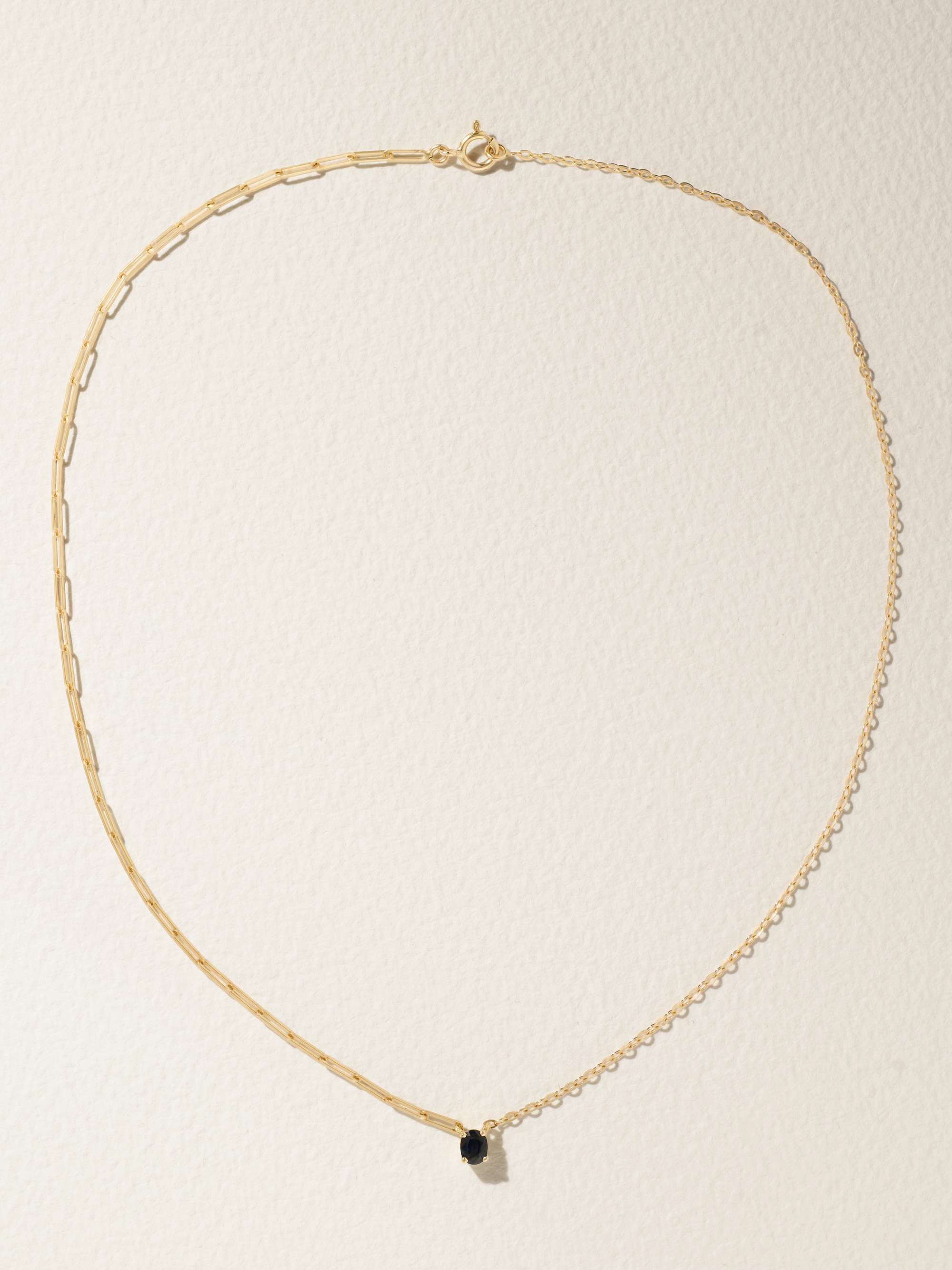 YVONNE LÉON 18-karat gold sapphire necklace