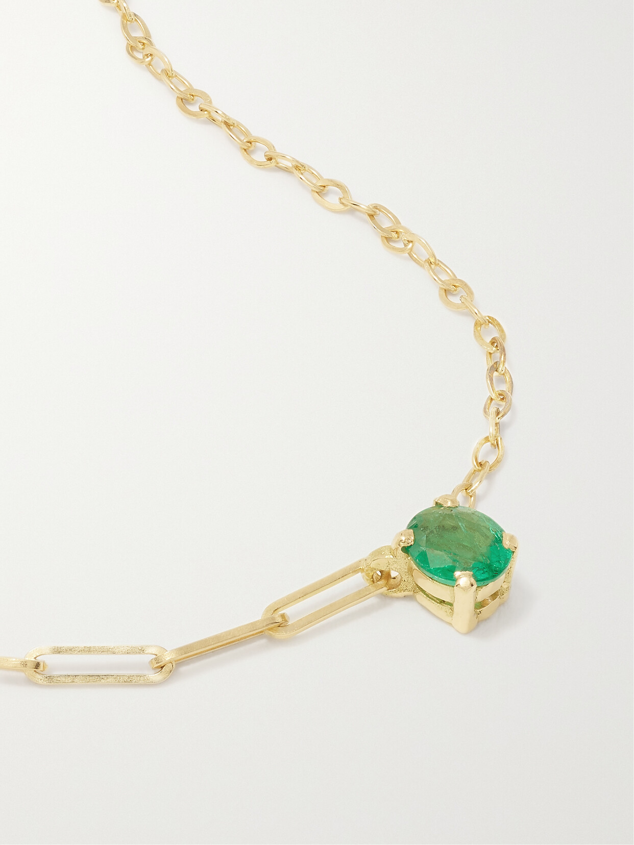 Yvonne Léon 18-karat Gold Emerald Necklace