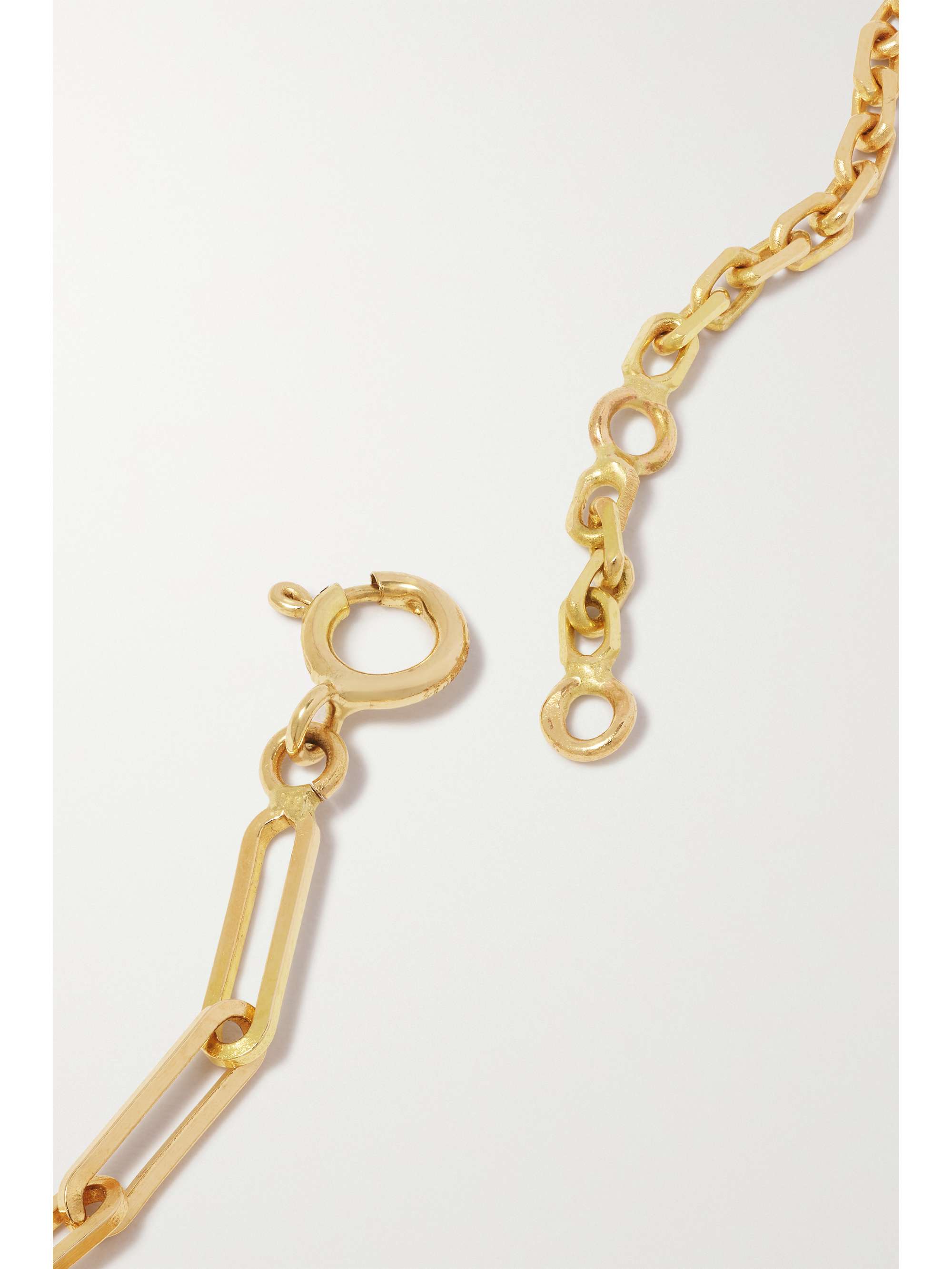 YVONNE LÉON 18-karat gold rhodolite bracelet