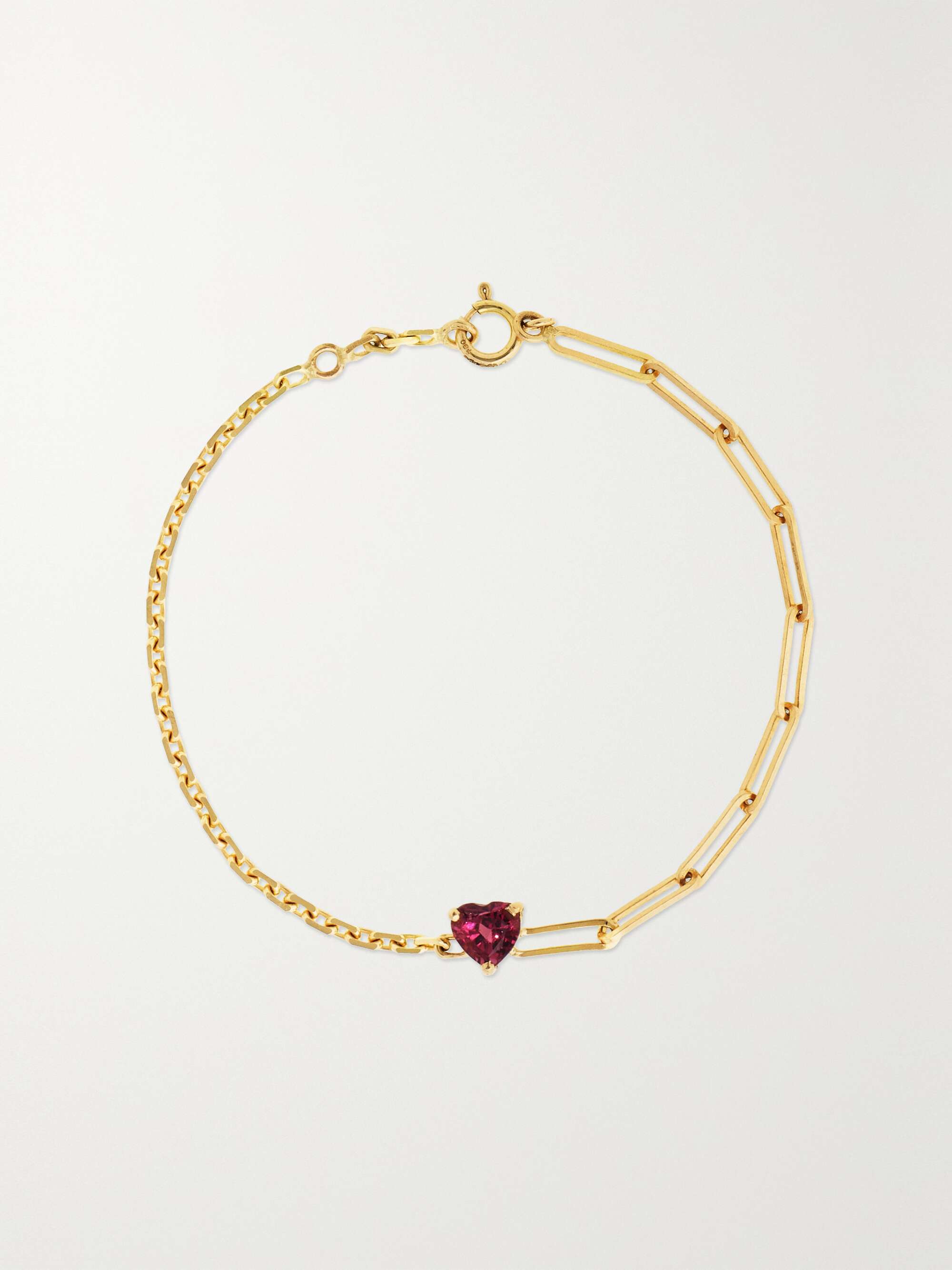 YVONNE L ON 18 karat gold rhodolite bracelet NET A PORTER