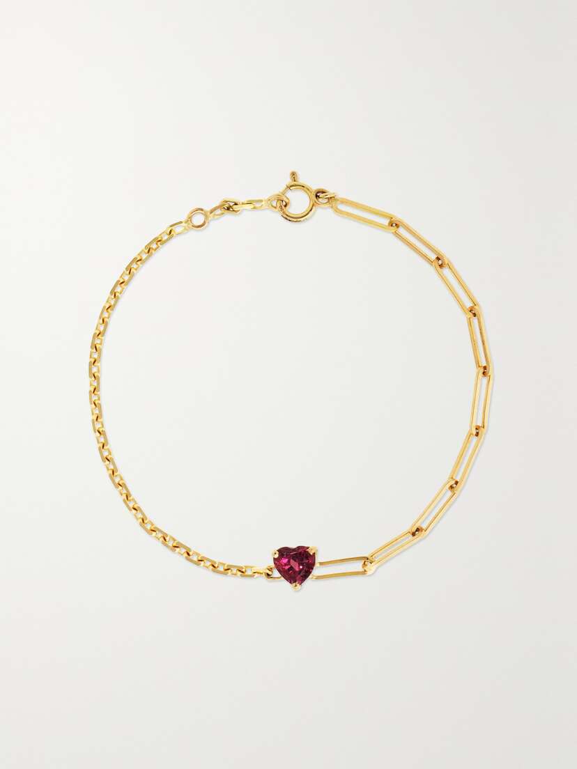 Yvonne Léon 18-karat Gold Rhodolite Bracelet