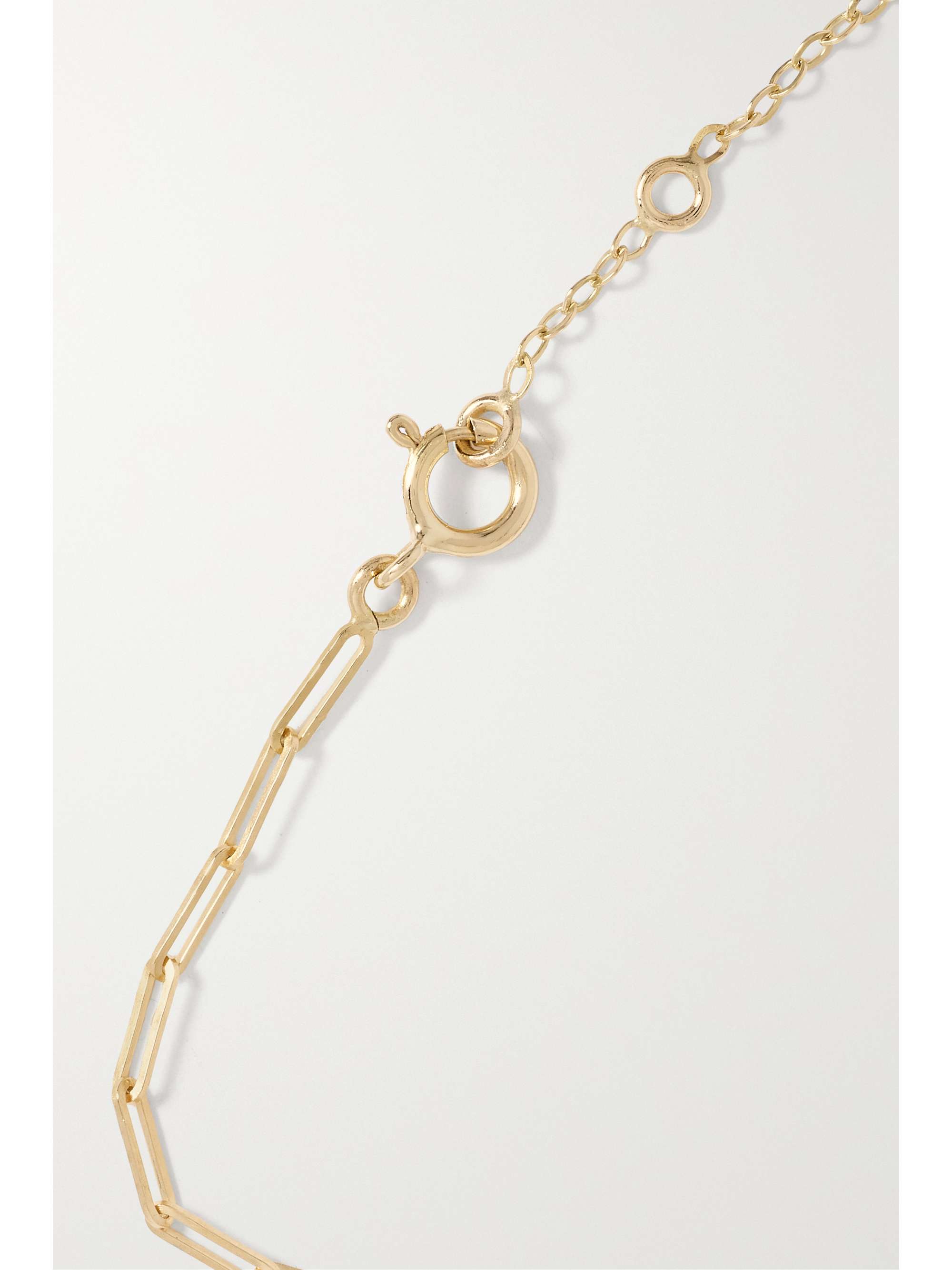 YVONNE LÉON 18-karat gold emerald bracelet