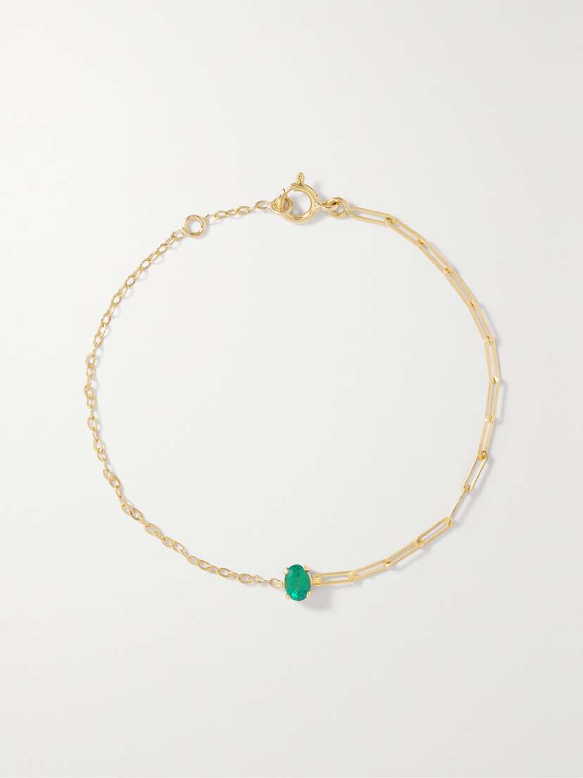 Yvonne Léon 18-karat Gold Emerald Bracelet