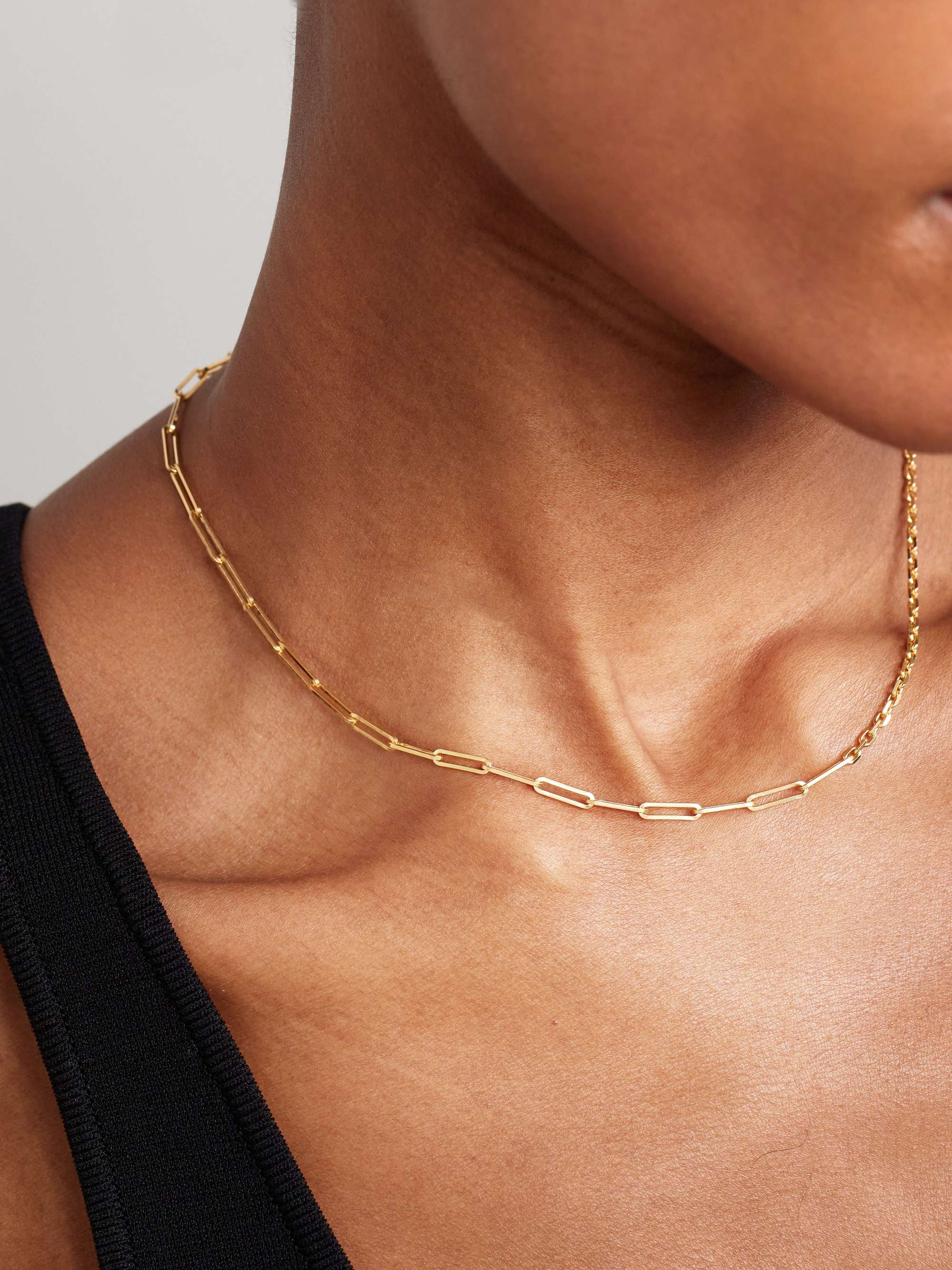 YVONNE LÉON 18-karat gold necklace