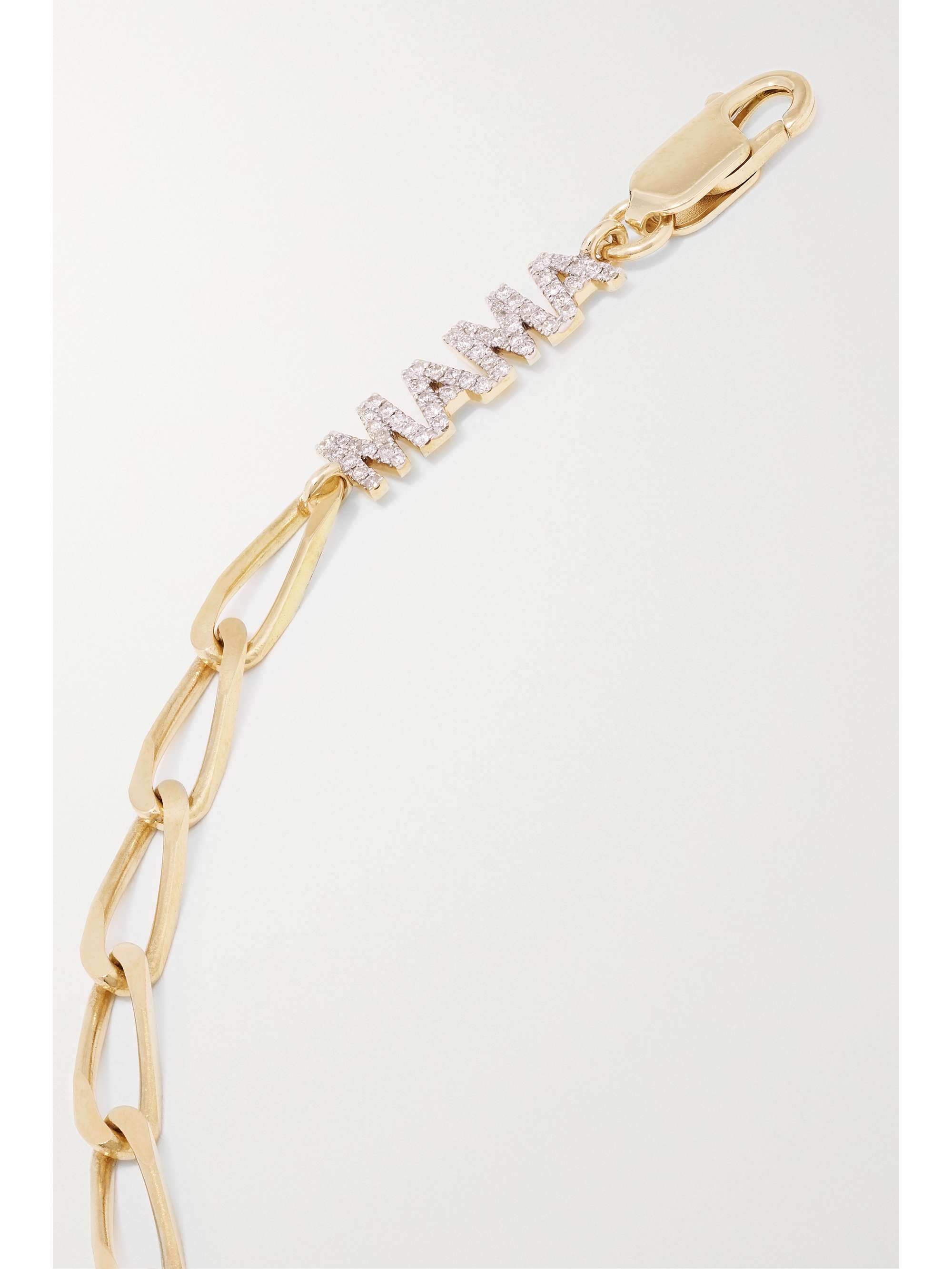 YVONNE LÉON Mama Armband aus 9 und 18 Karat Gold mit Diamanten