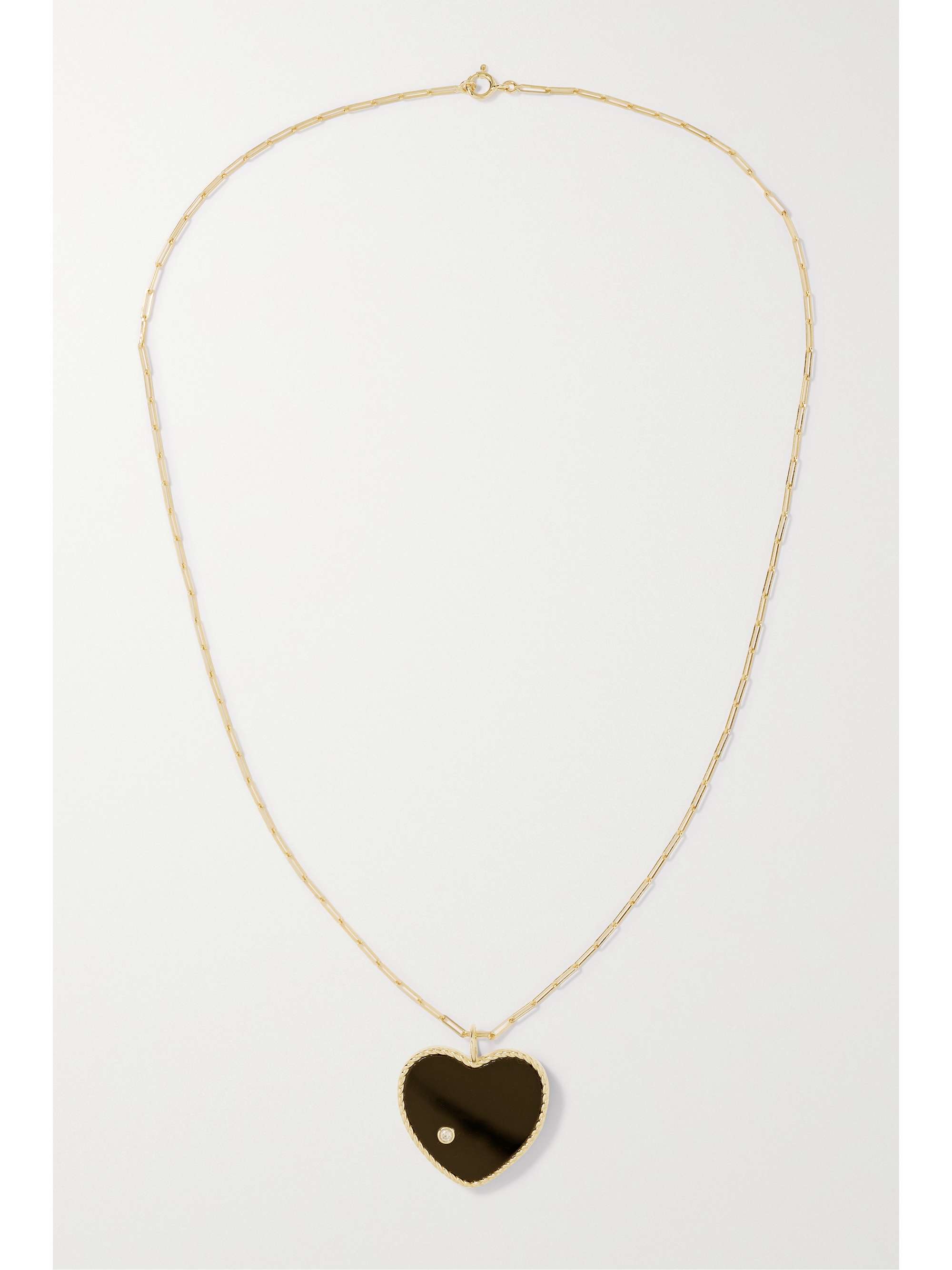 YVONNE LÉON Reversible 9- and 18-karat gold multi-stone necklace