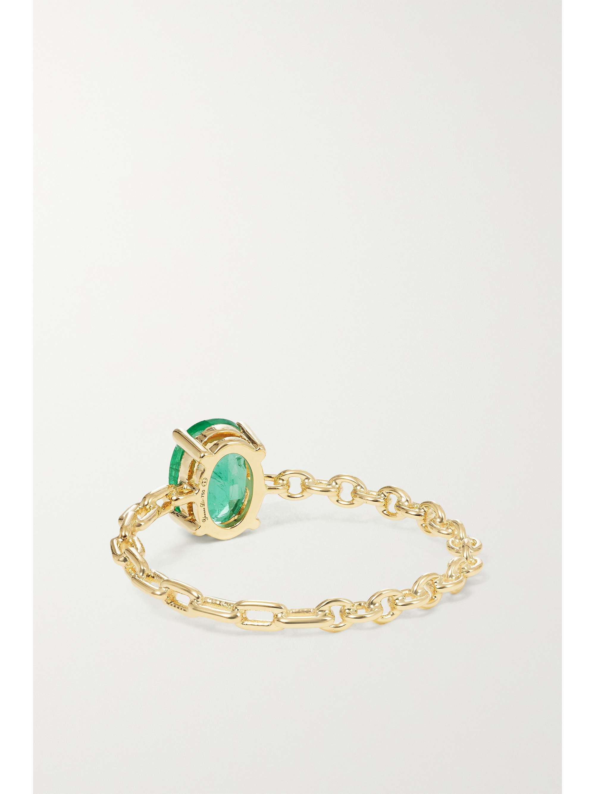 YVONNE LÉON 18-karat gold emerald ring